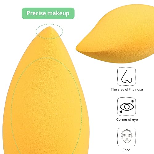 Miniatura 3 de Mango en forma de esponja 4pcs belleza huevo maquillaje Miss esponja polvo poliuretano punta punta esponja