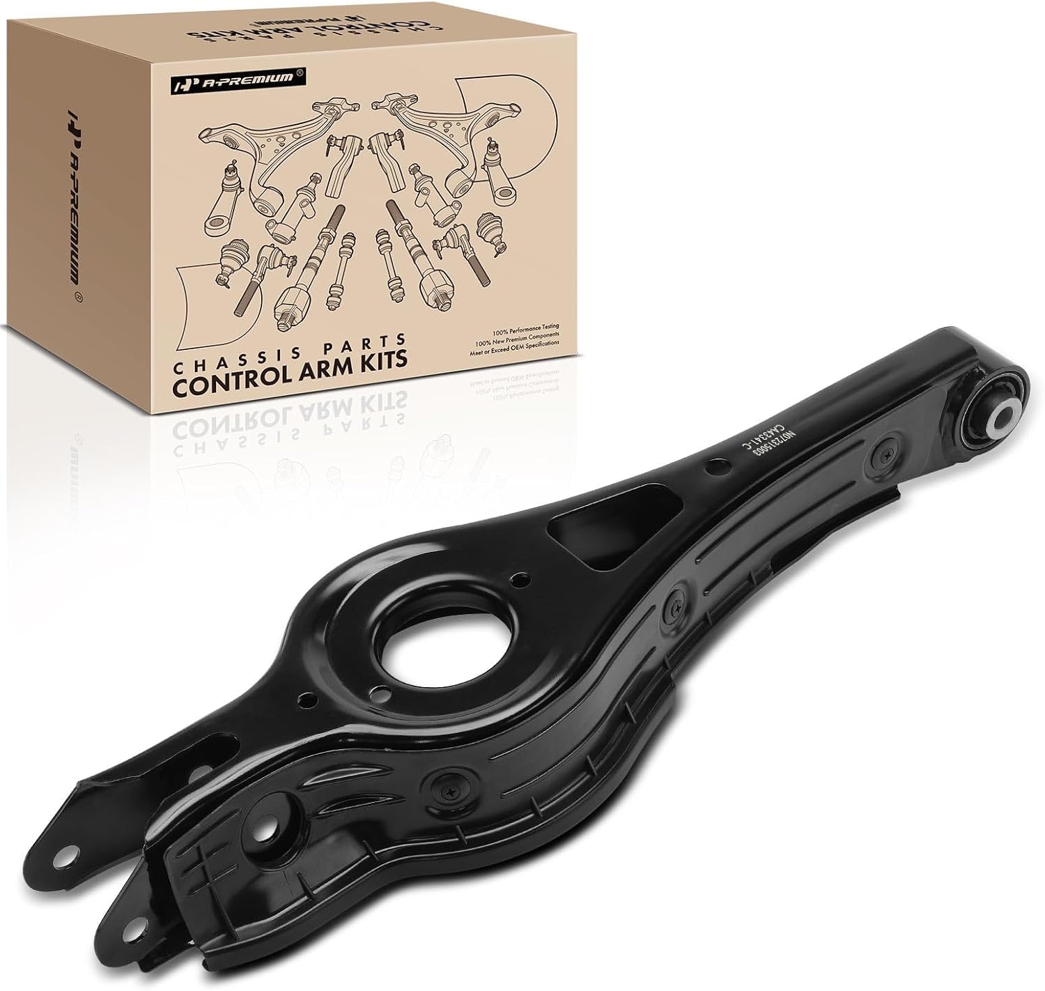 A-Premium Rear Left Lower Control Arm, with Bushing, Compatible with Hyundai Sonata 2015-2018 & Kia Optima 2016-2017