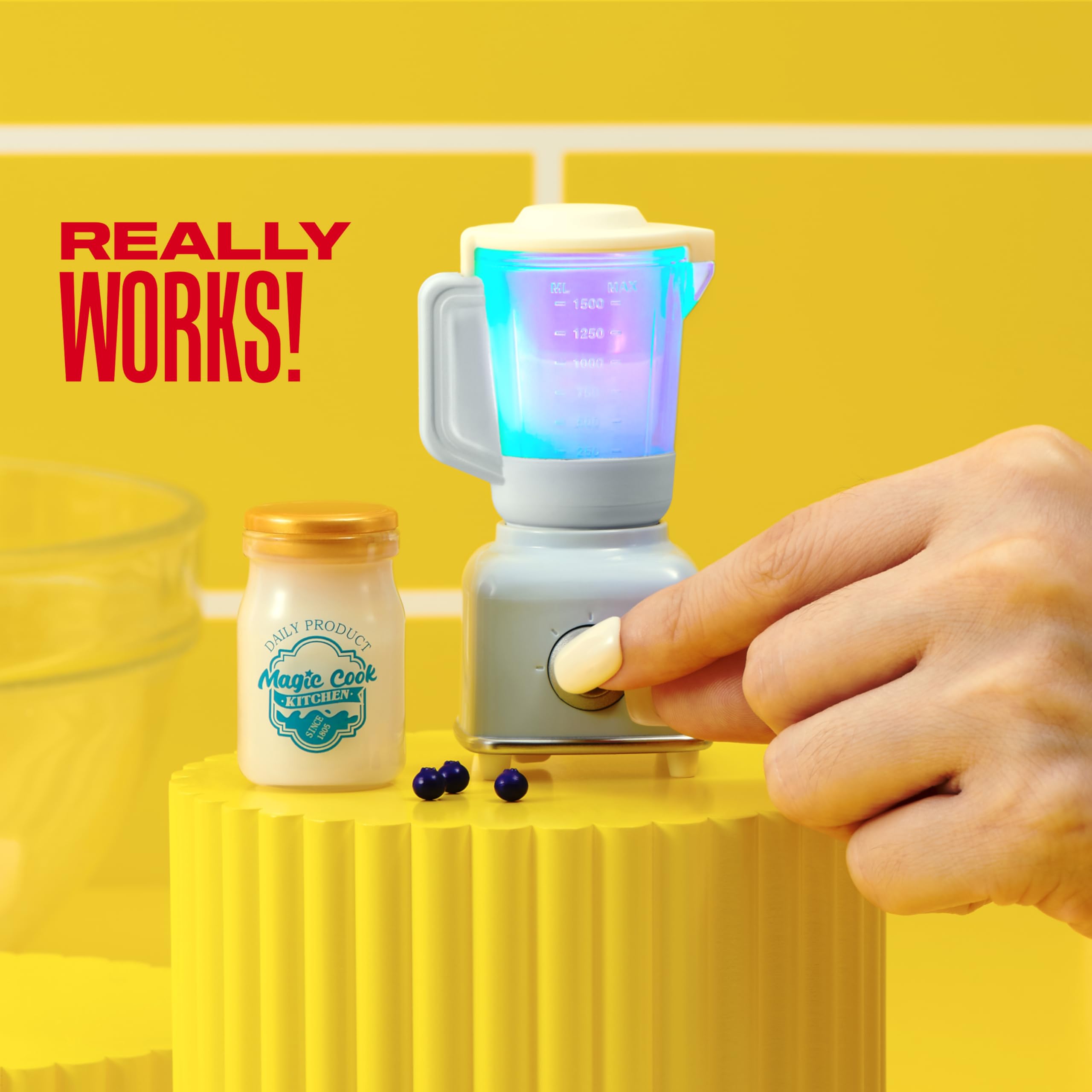 Mini Brands Really Works Magic Cook Kitchen Capsule Series 1 2 juegos de ZURU, cápsulas de electrodomésticos de cocina en miniatura de trabajo real, cápsula misteriosa de juguete coleccionable no
