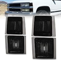 Vista 8 de Bestview - Conjunto de luz de giro frontal, luz de esquina, reflector de marca lateral superior e inferior, carcasa cromada, lente ámbar compatible