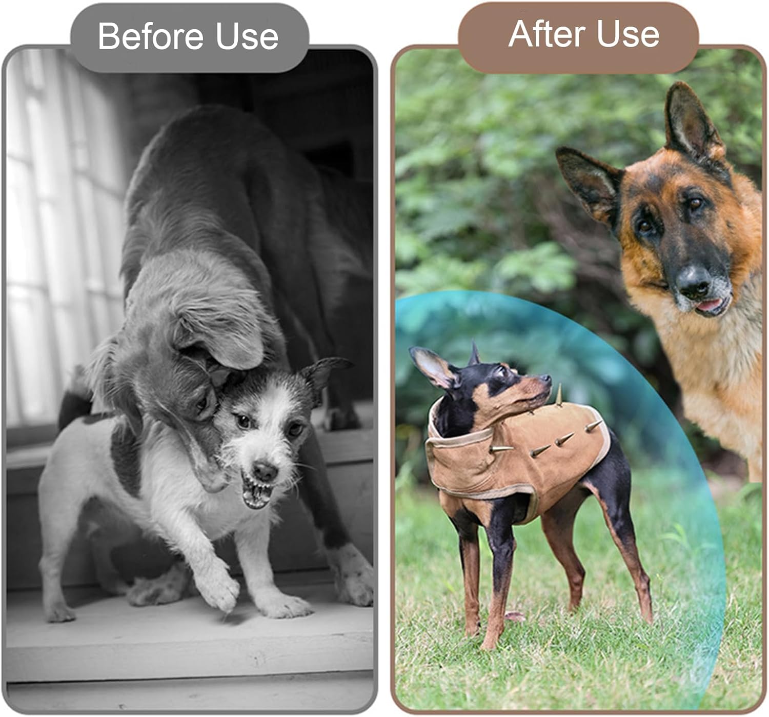 Small Dog Vest, Adjustable Puppy Clothes, Bite-Proof Training Vest with Removable Spikes for Outdoor Hiking, Walking, Security, Comfortable Pet Wear