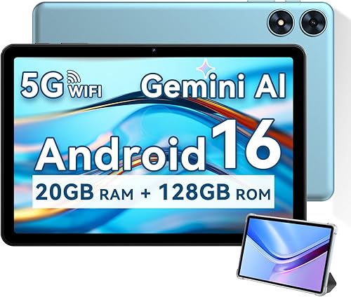 Miniatura 1 de Tablet Android de 10 pulgadas, tableta Android 15 2025 para niños y adultos, Octa-Core, 12 GB de RAM, 128 GB de almacenamiento, 1 TB expandible,