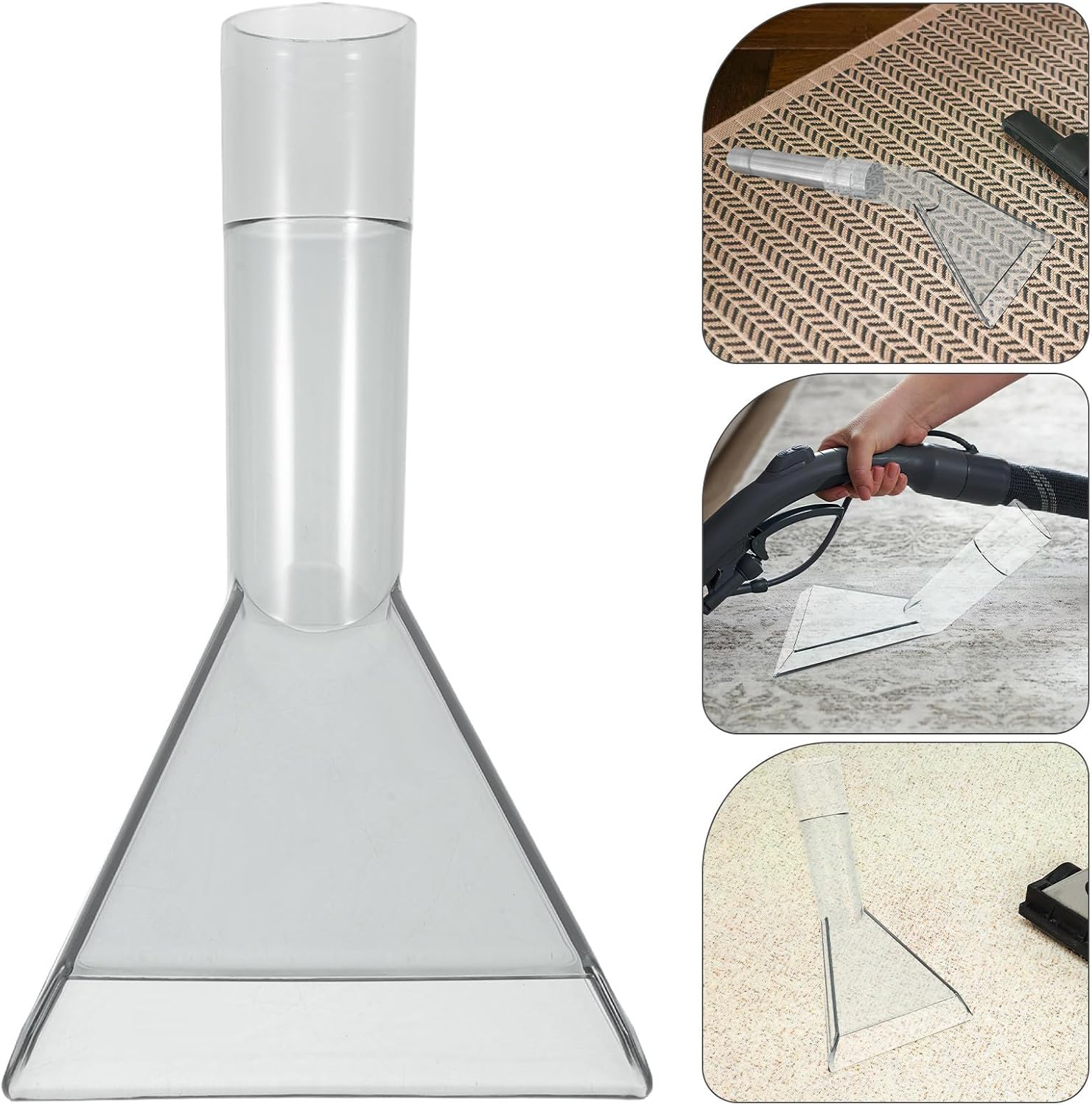 Triangle Vacuum Squeegee Attachment for Rugs and Upholstery