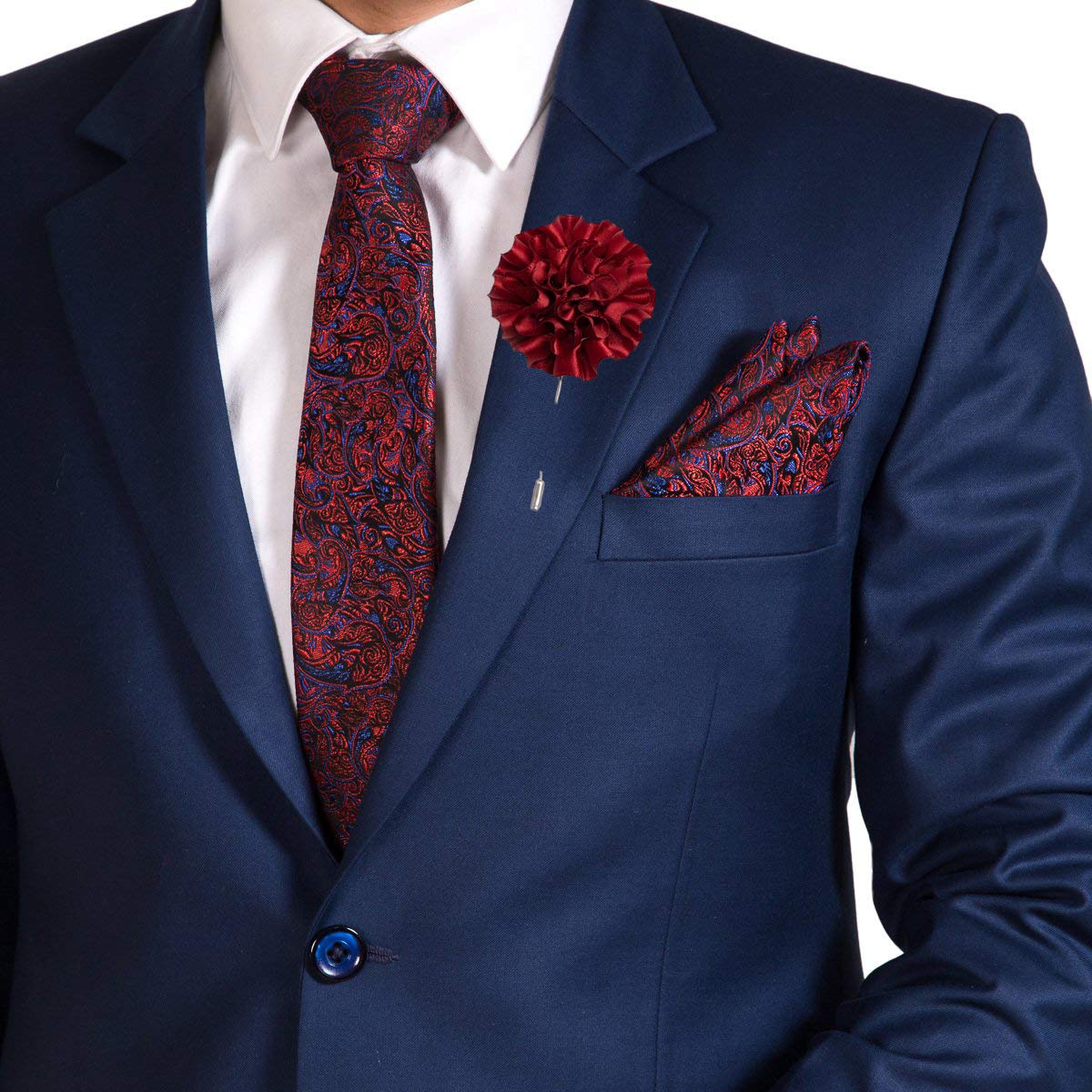 Men's Polyester Tie (Pack Of 1) (rdblpgly-lp11_Red)