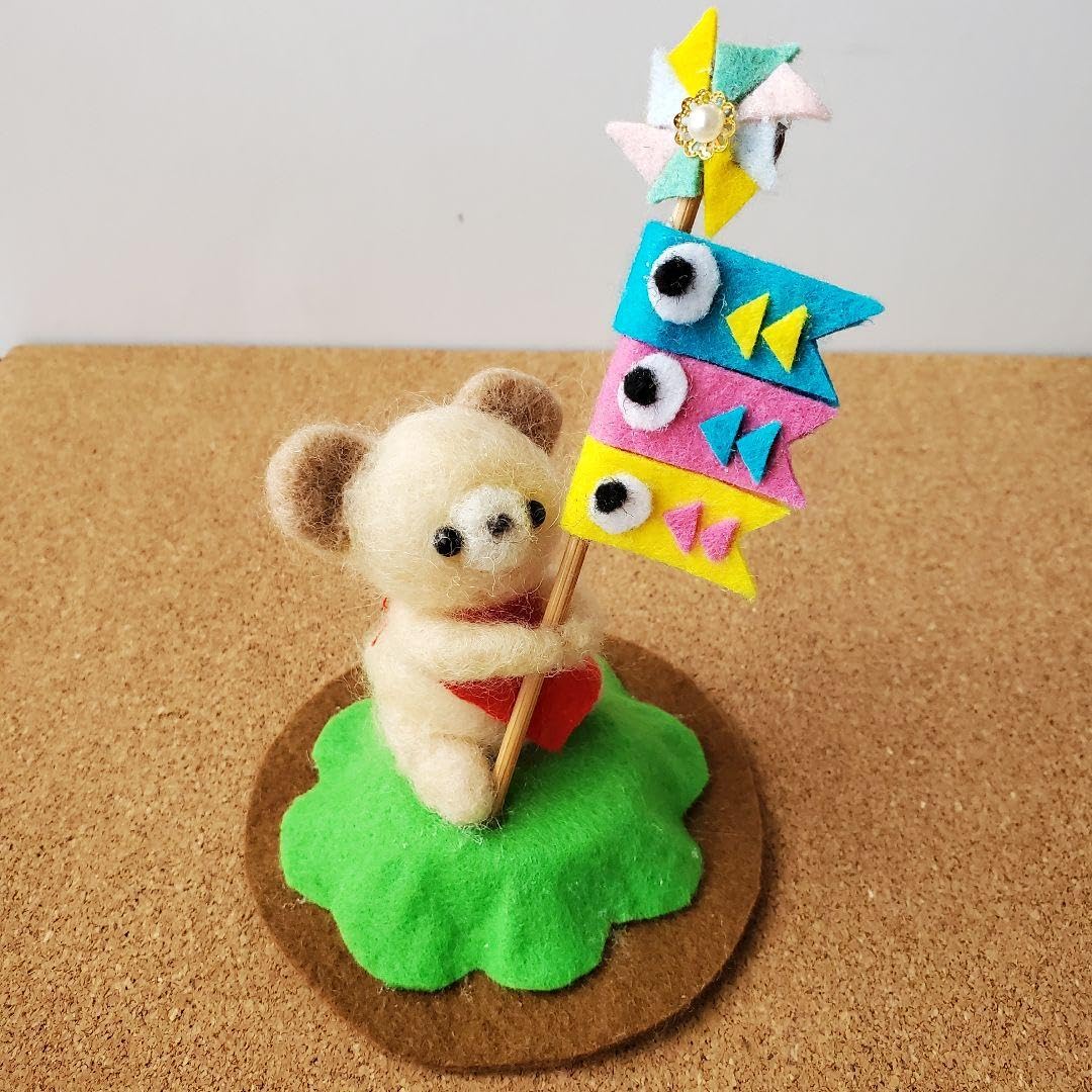 こどもの日 鯉のぼりわんこ｜シェルティ 端午の節句 干支 羊毛フェルト