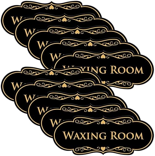 Vista 36 de Designer Waxing Room Sign (negro) - Mediano 1 paquete