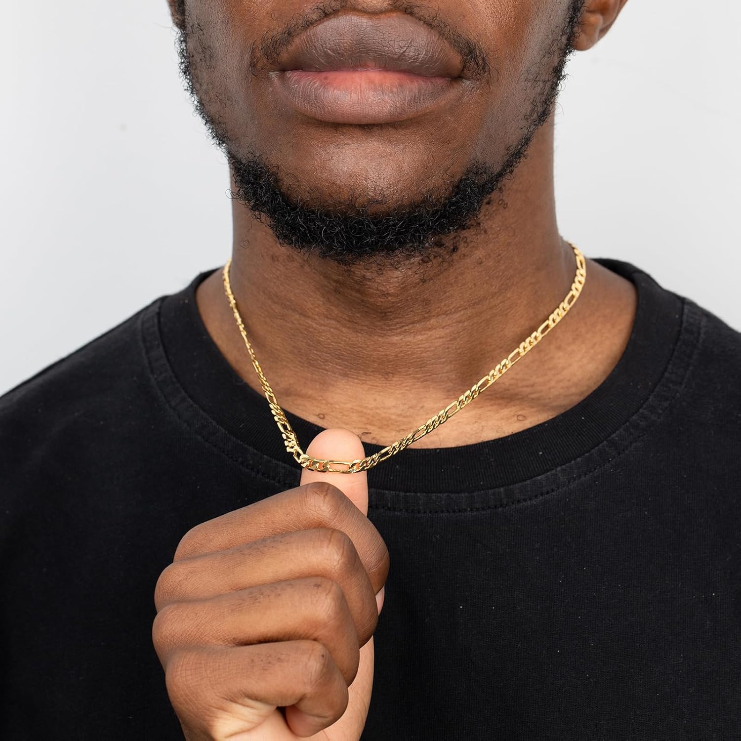 14K Gold Figaro Chain for Women 5MM Gold Chain Necklace for Men Italian Craftsmanship Stackable 20 Inch - Image 6