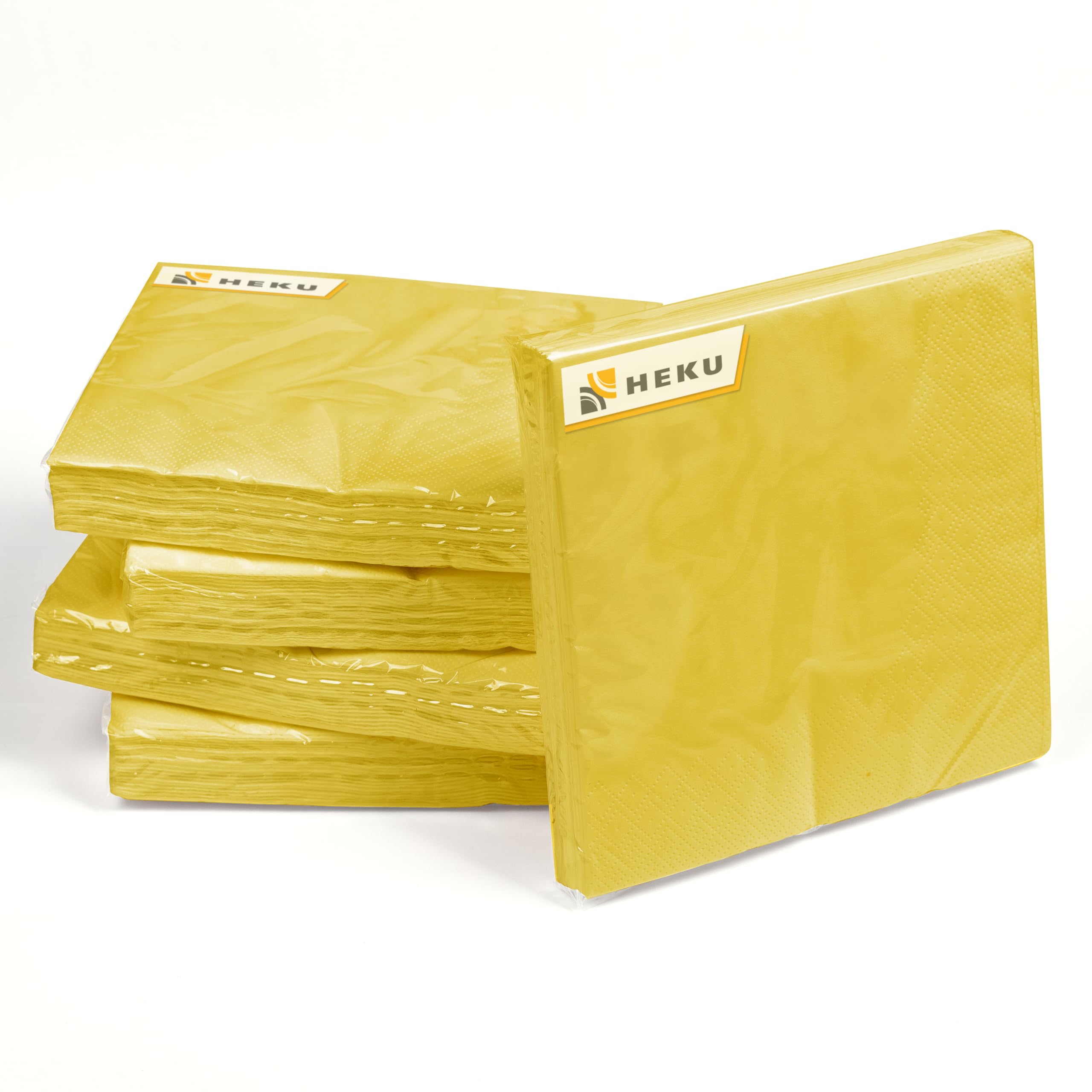 HEKU Tovaglioli Prato Di Montagna - 100 Pezzi Da 33x33 Cm A 3 Veli - Eleganti, Assorbenti E Pratici Per Cene E Feste