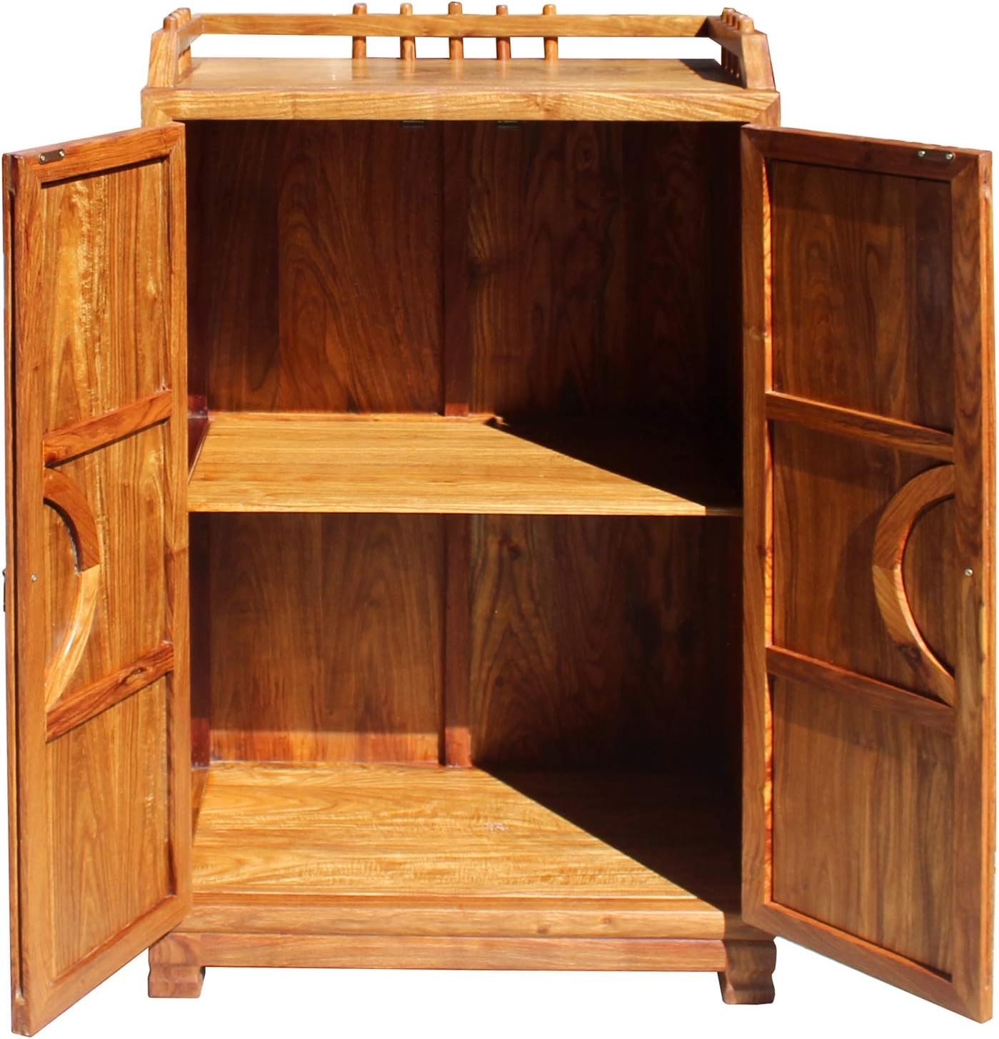 Oriental Asian Huali Rosewood Carving Credenza Storage Cabinet Acs5897