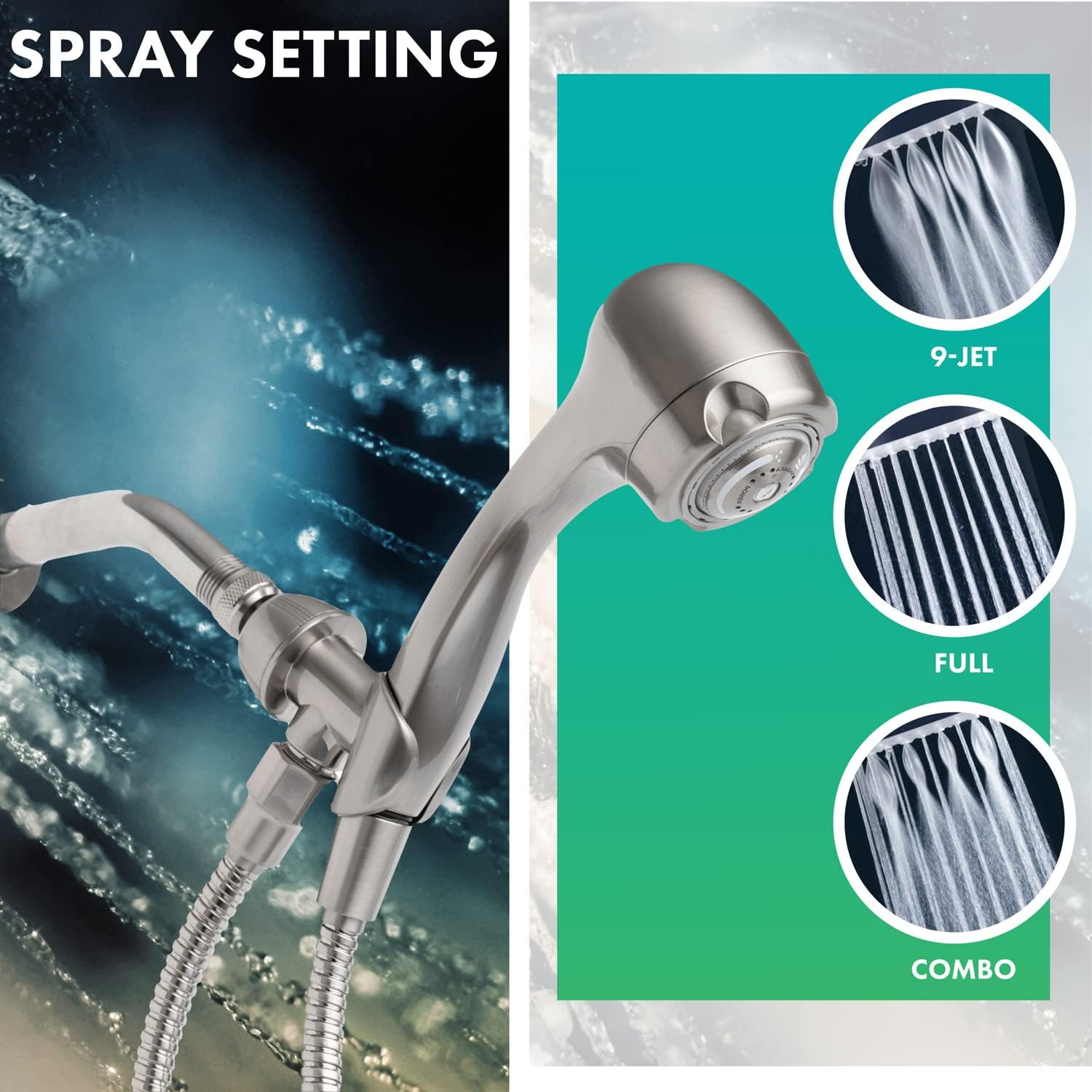 Niagara Conservat Water-Efficient 2.0 G Earth Massa 3-Spray