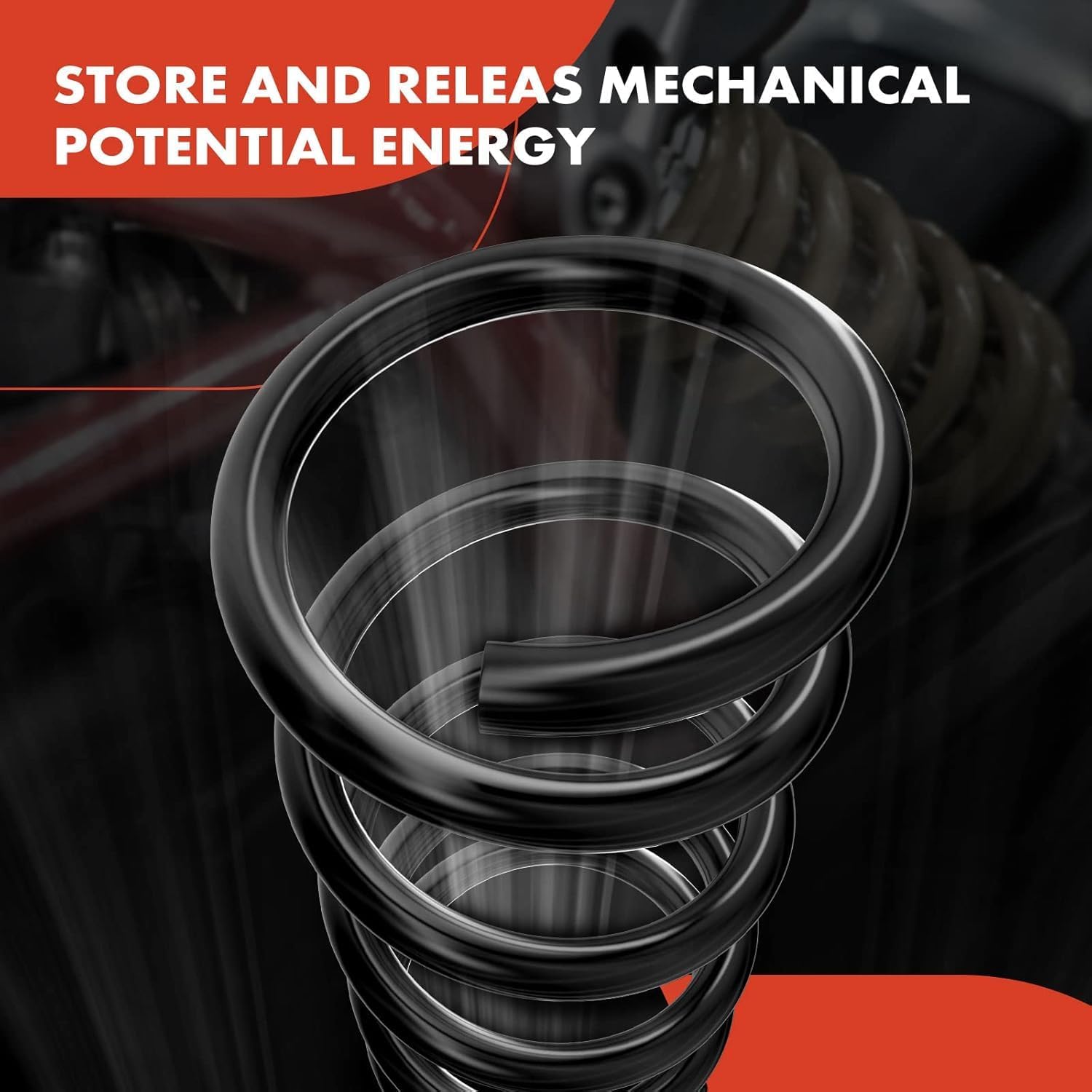 A-Premium Rear Coil Springs Compatible with Mitsubishi Galant 1999 2000 2001 2002 2003, 2.4L 3.0L, Driver and Passenger Side, 2-Pack