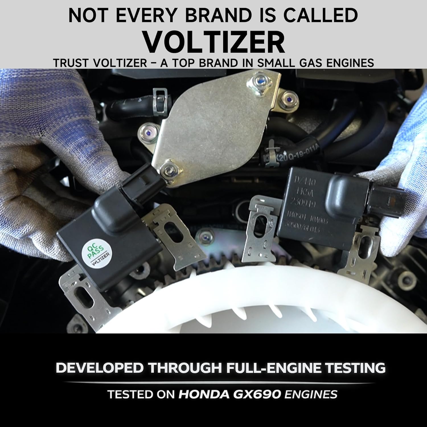 VOLTIZER 30500-Z6L-043 Twin Cylinder Complete Ignition Repair Kit, Multi-Model Verified, with Dedicated Wiring Harness, Fits Honda GX630 GX660 GX690, Replaces 30500-Z6L-033, Engine Tested