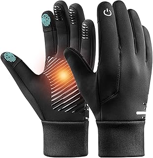 Cozy Core Winter Gloves for Women & Men - Waterproof Touchscreen Cold Weather Running,Biking,Hiking,Skiing (Windproof,Ant...