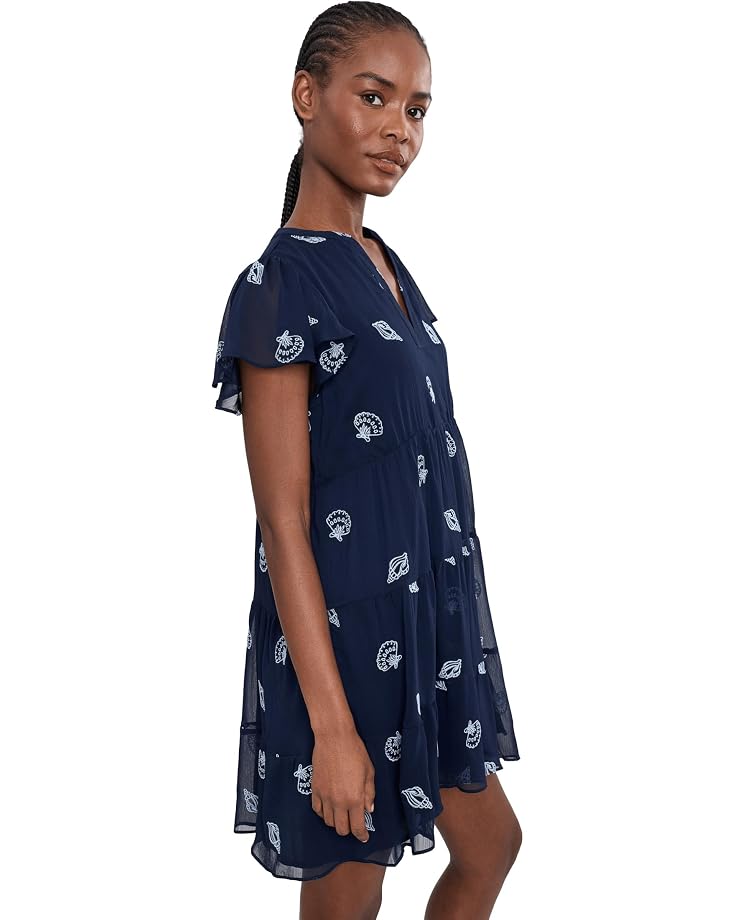 CeCe Flutter Sleeve Embroidered Dress - #3 of 5