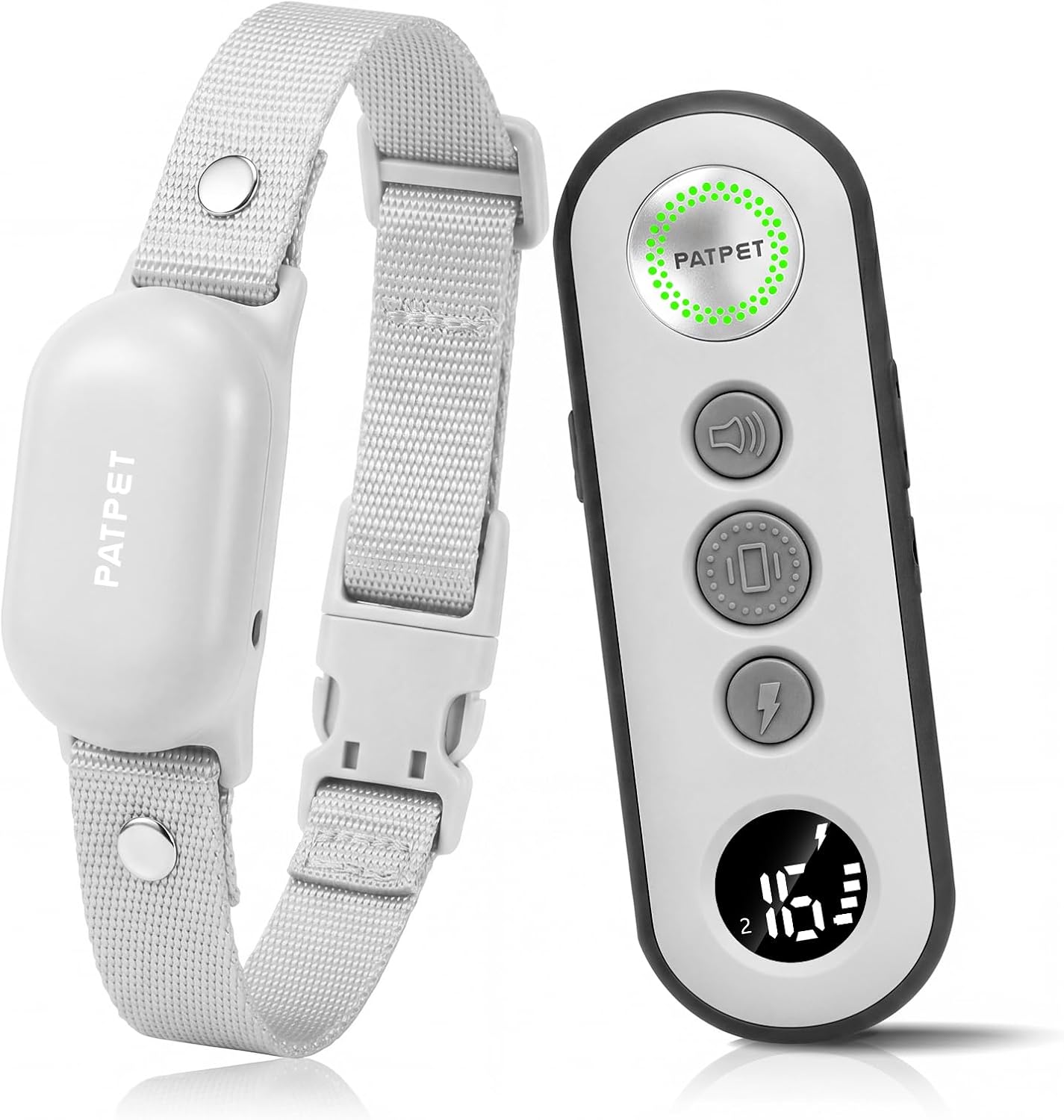 PATPET Shock Collar for Small Dog - Electric Dog Training Collar with 3 Safe Training Modes, Rechargeable Waterproof Shock Collars, 3000 Ft Remote Control for Dogs (8-120lbs) - Bark Collar with Remote | IPX7 Waterproof 3 Modes(Beep/Vibration/Shock) Shock Collar for Dogs 8-120Lbs, Rechargeable for Small Medium Large Dogs