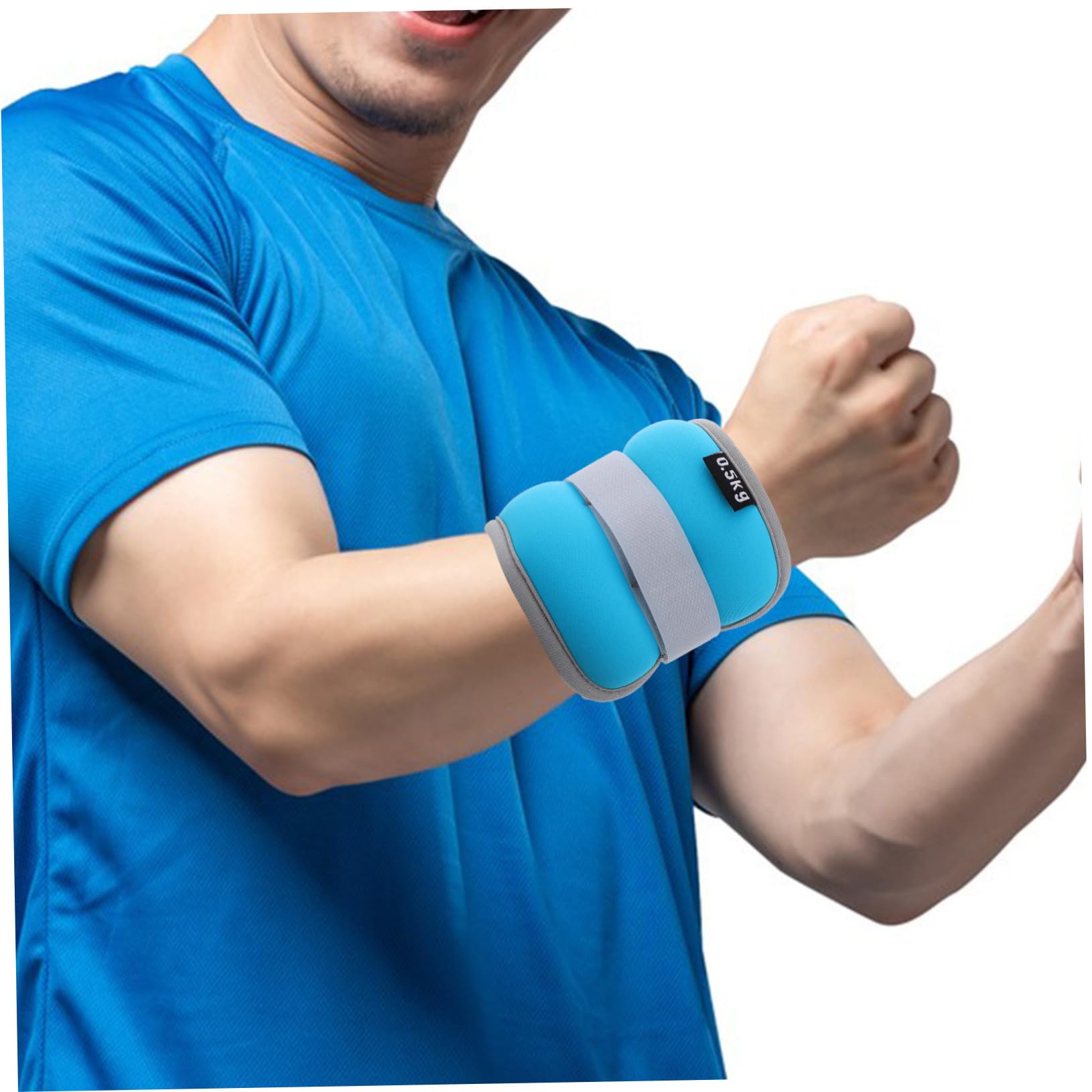 Pesi da Polso e Caviglia 0, 5kg 2 Pezzi per Fitness e Corsa | Nylon, Neoprene e Sabbia di Ferro, Design Regolabile, Indossabili su Mani e Piedi