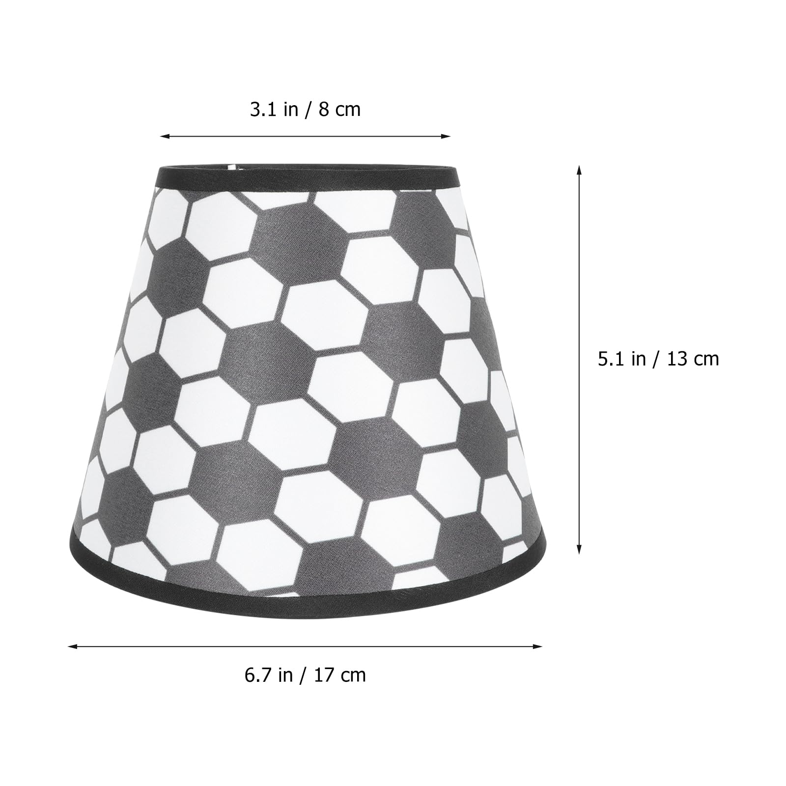 DOITOOL Vintage Cloth Lampshade 6.69X5.31X3.94 Inch Drum Lamp Shade for Table Wall Ceiling Light Vintage Home Lighting Accessory - Image 3