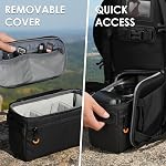 TARION Padded Camera Insert Bag - Protective Framed DSLR Inner Case Organizer - Fits 1 Camera and 2 Lenses - Removable Lid Compatible for DSLR SLR Mirrorless Cameras ShellCore XS | Fits 1 Camera and 2 Lenses - Removable Lid Compatible for DSLR SLR Mi