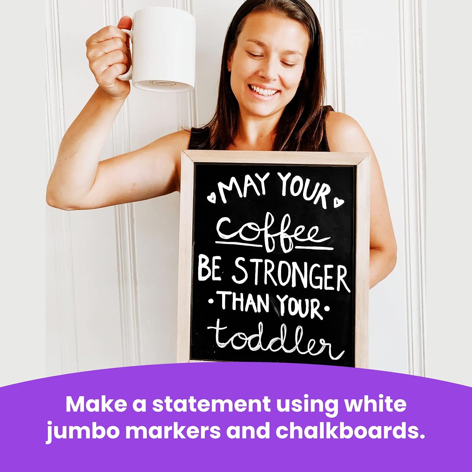 White Jumbo Chalk Pens - 15mm Window Markers, White - 15mm 2 Pack, 15mm White Jumbo Markers - Image 3
