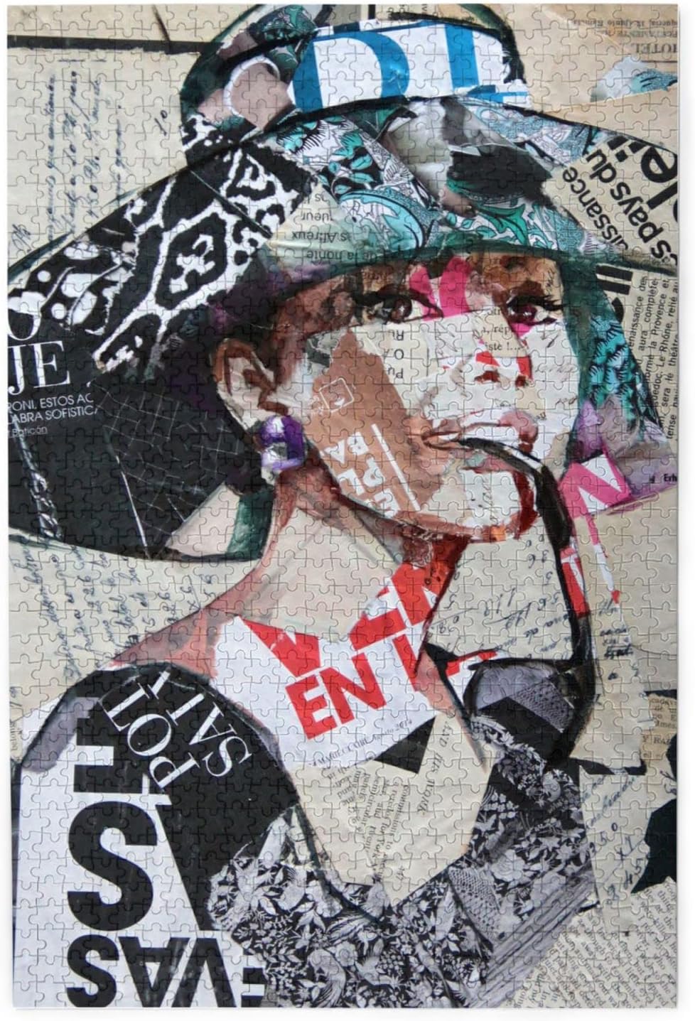 Amazon.co.jp 1000ピース ジグソーパズル オードリー ヘップバーン パズルデコレーション 木製パズル じぐそーぱずる じぐ