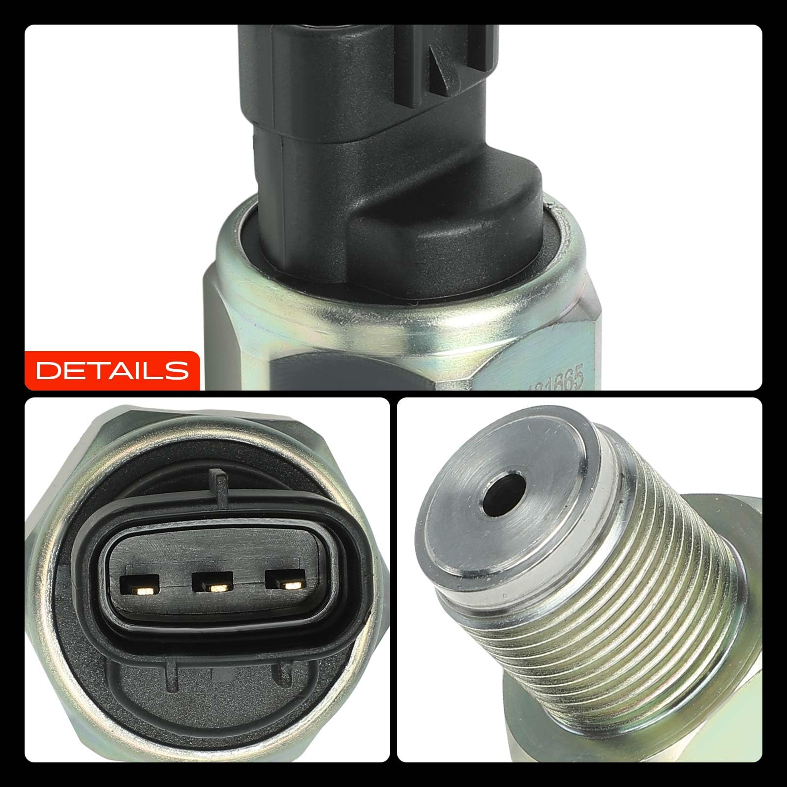 Frankberg Sensor de presión de combustible 3 Polos 8945871010 4990006121 | Compatible con: R.A.V 4 III A3, A.v.e.n.s.i.s Saloon T25, A.v.e.n.s.i.s T25, A.v.e.n.s.i.s Station Wagon T25