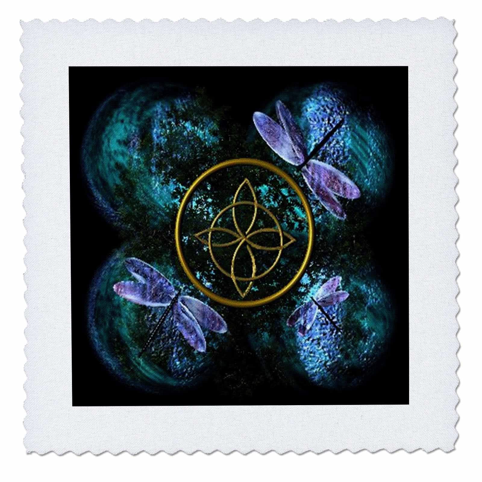 3dRose Celtic Knot Celtic Design - Quilt Square, 14 by 14-Inch (qs_31621_5)