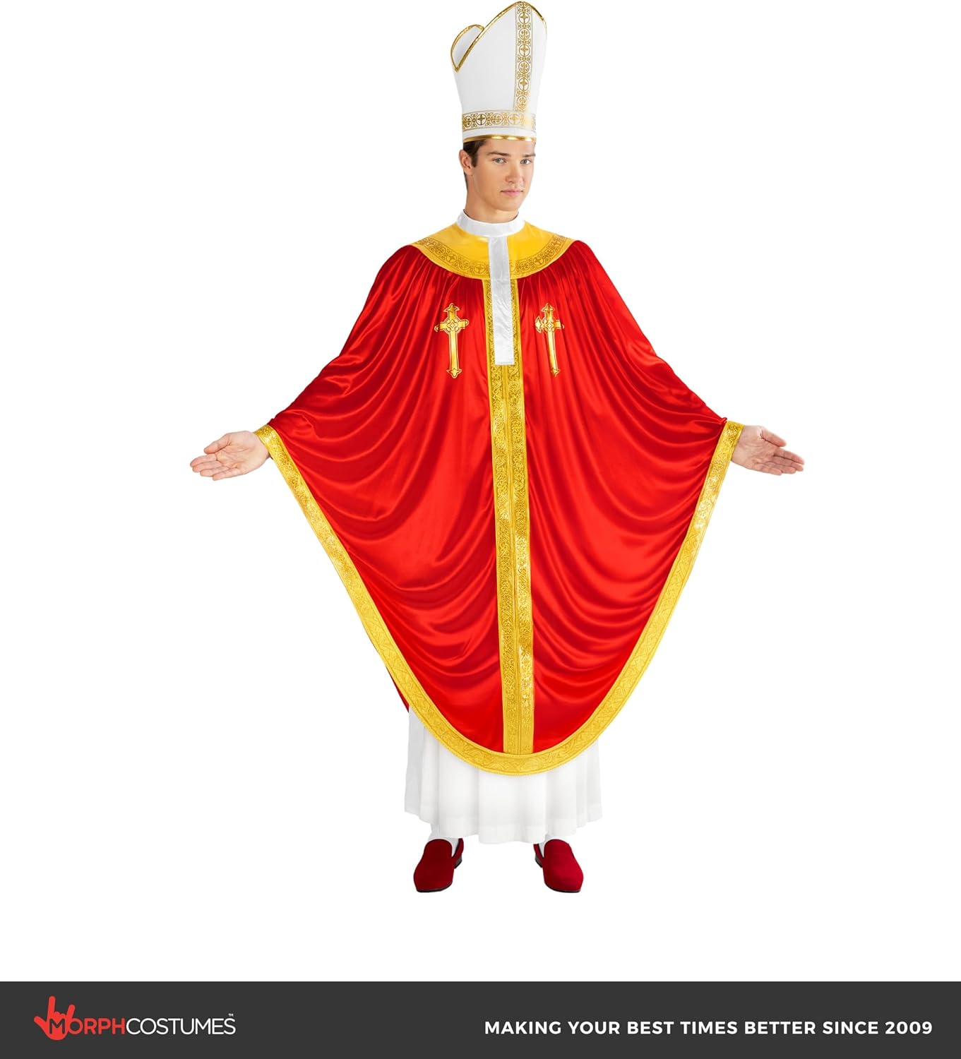 Morph Pope Costume For Adult Men, Bishop Costumes For Adults, Pope Costume Mens, Funny Halloween Costumes For Men