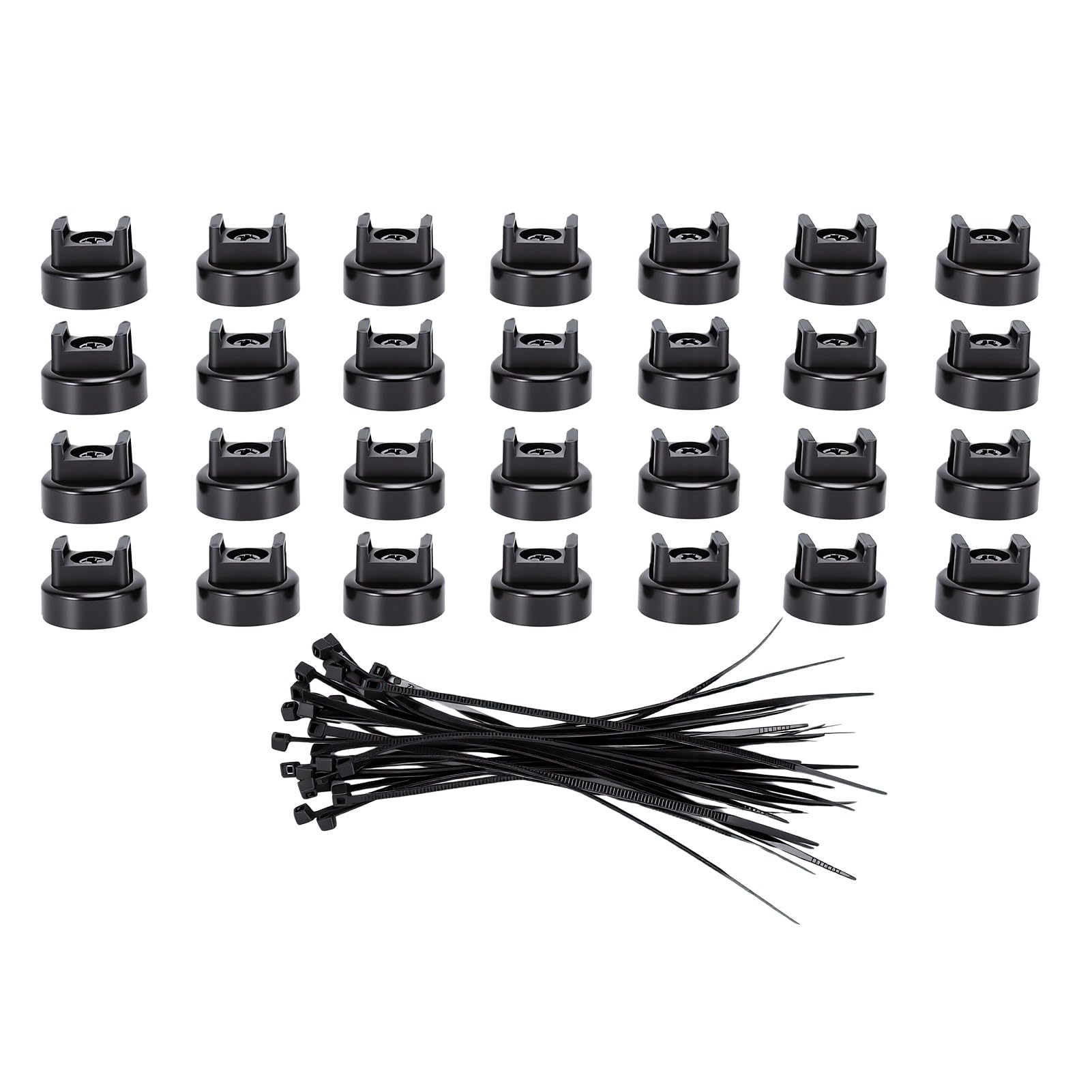 Luocute 28 Magnetische Kabelbinderhalterungen, 25 Pfund Saugkraft