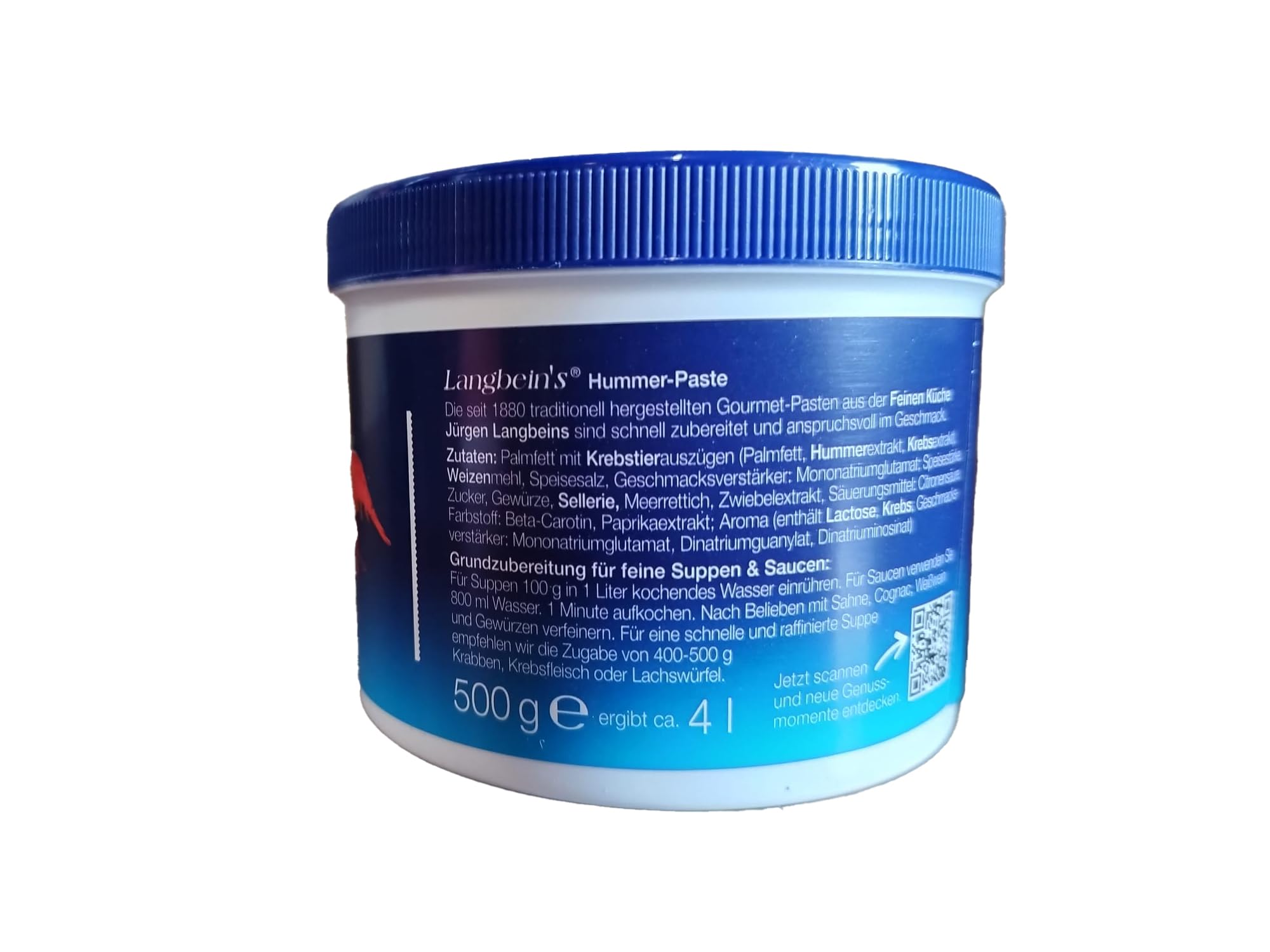 minafood box - Jürgen Langbein Hummer Paste & Krebs Paste je 500g