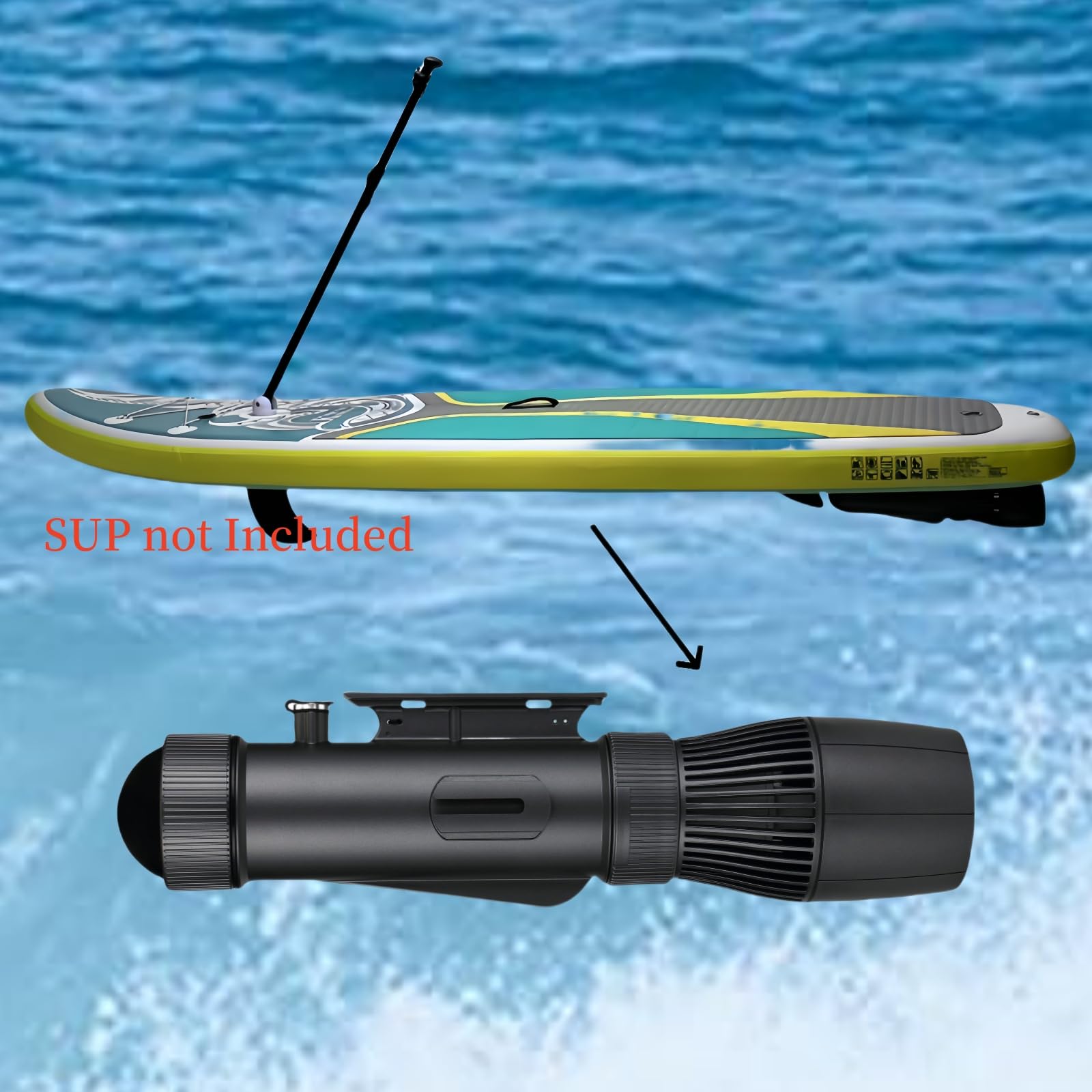 Camolech Patinete subacuático de 700 W (versión profesional) con batería extraíble Motor SUP eléctrico de mano Rodillo de agua Natación Productos de buceo para adultos y niños (CM7-1Pro Dos baterías)
