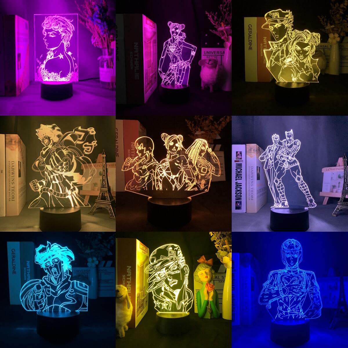 Amazon.co.jp: ジョジョの奇妙な冒険 ナイトライト 3Dイリュージョン