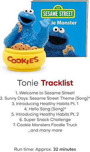 Miniatura 6 de Tonies Figura de juguete de audio de Cookie Monster de Plaza Sésamo