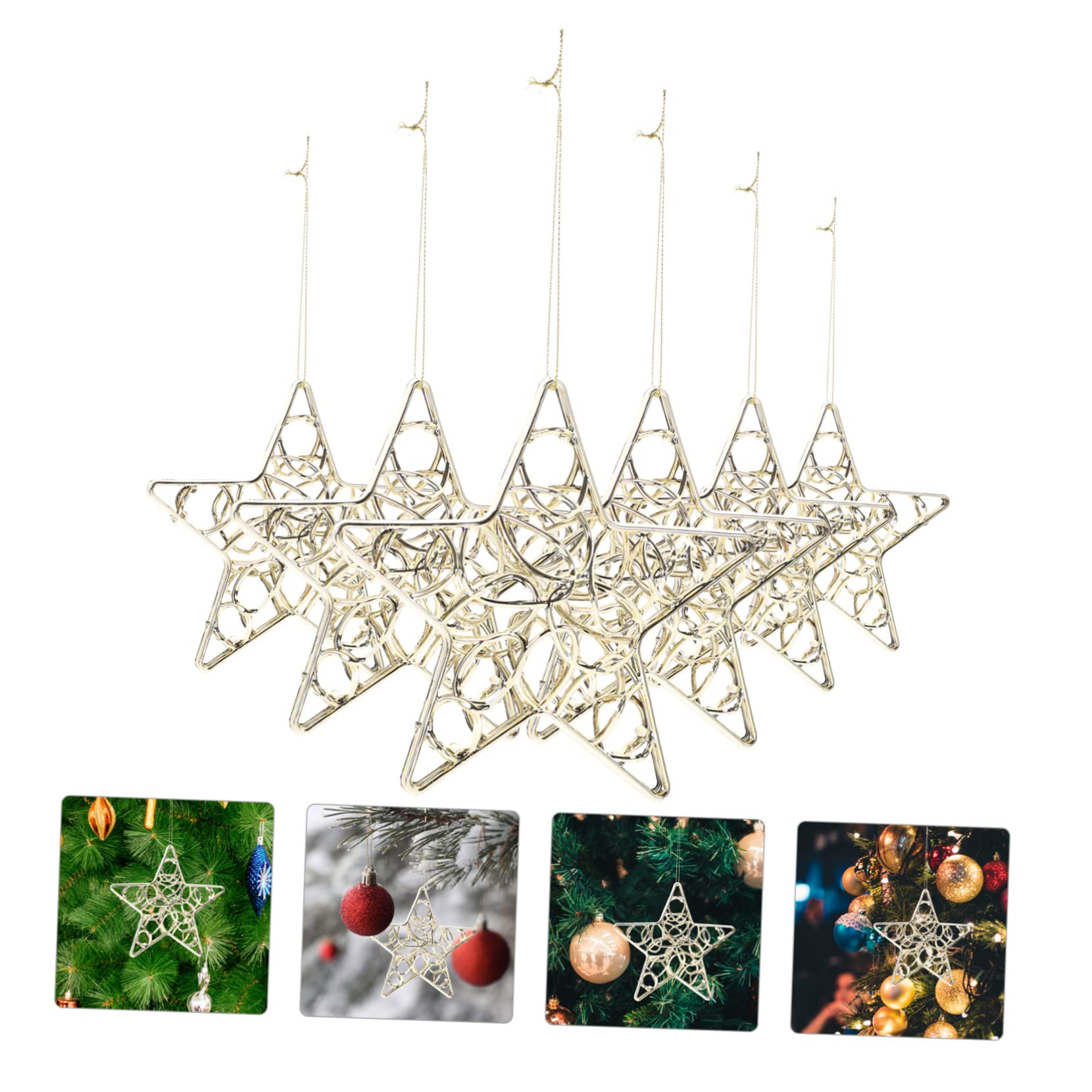 Zerodeko 24stücke Weihnachtsbaum Fünfzackige Sterne Wiederverwendbare Weihnachtsdeko Für Fenster Partys Und Hochzeiten Festliche Für Zuhause