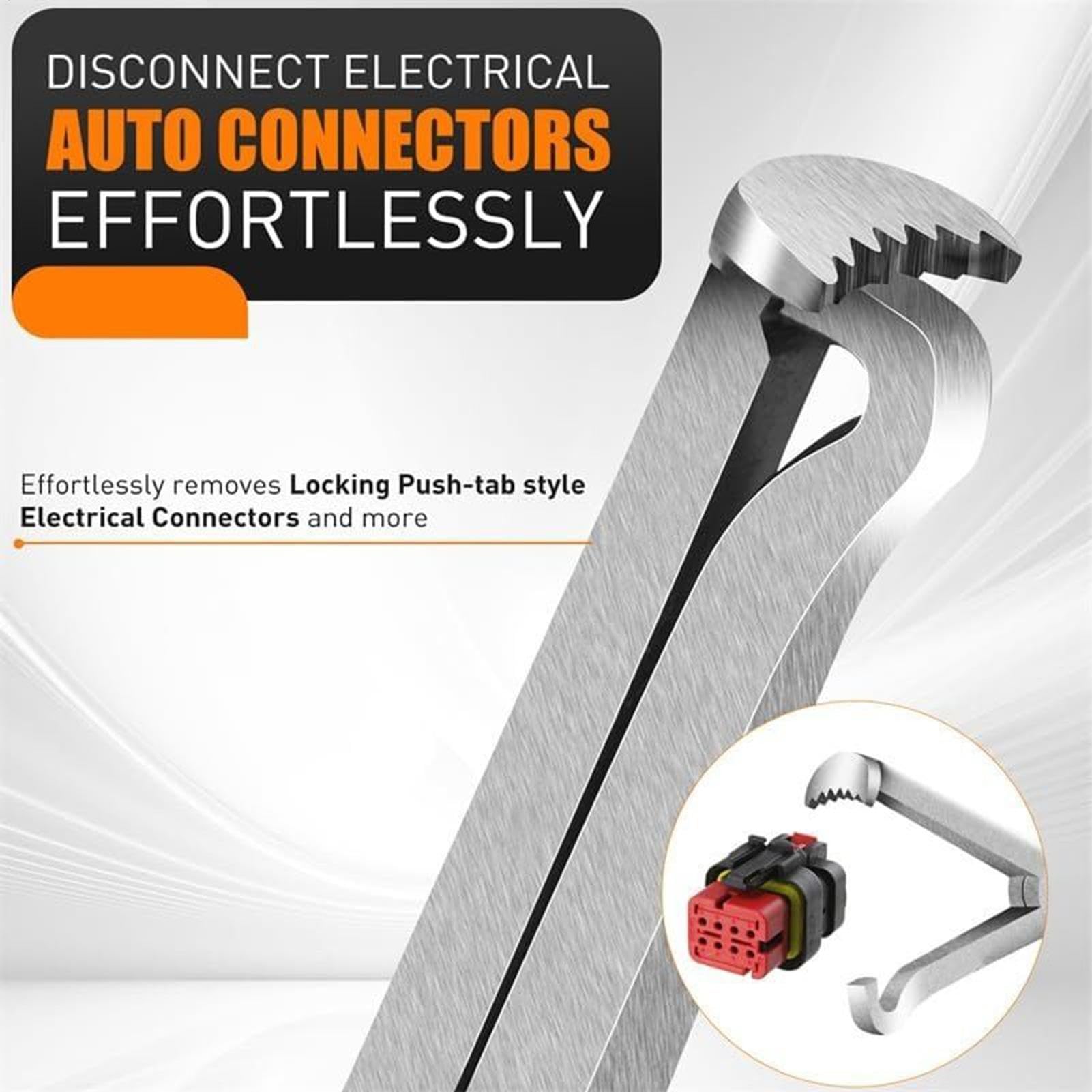 Electrical Disconnect Pliers, Electric Plug Removal Kit, Terminal Connector Separator, Automotive Disconnect Tools, Ideal for RV, Car, Minivan, Pickup, Truck Maintenance, 9.06x2.36x0.79in