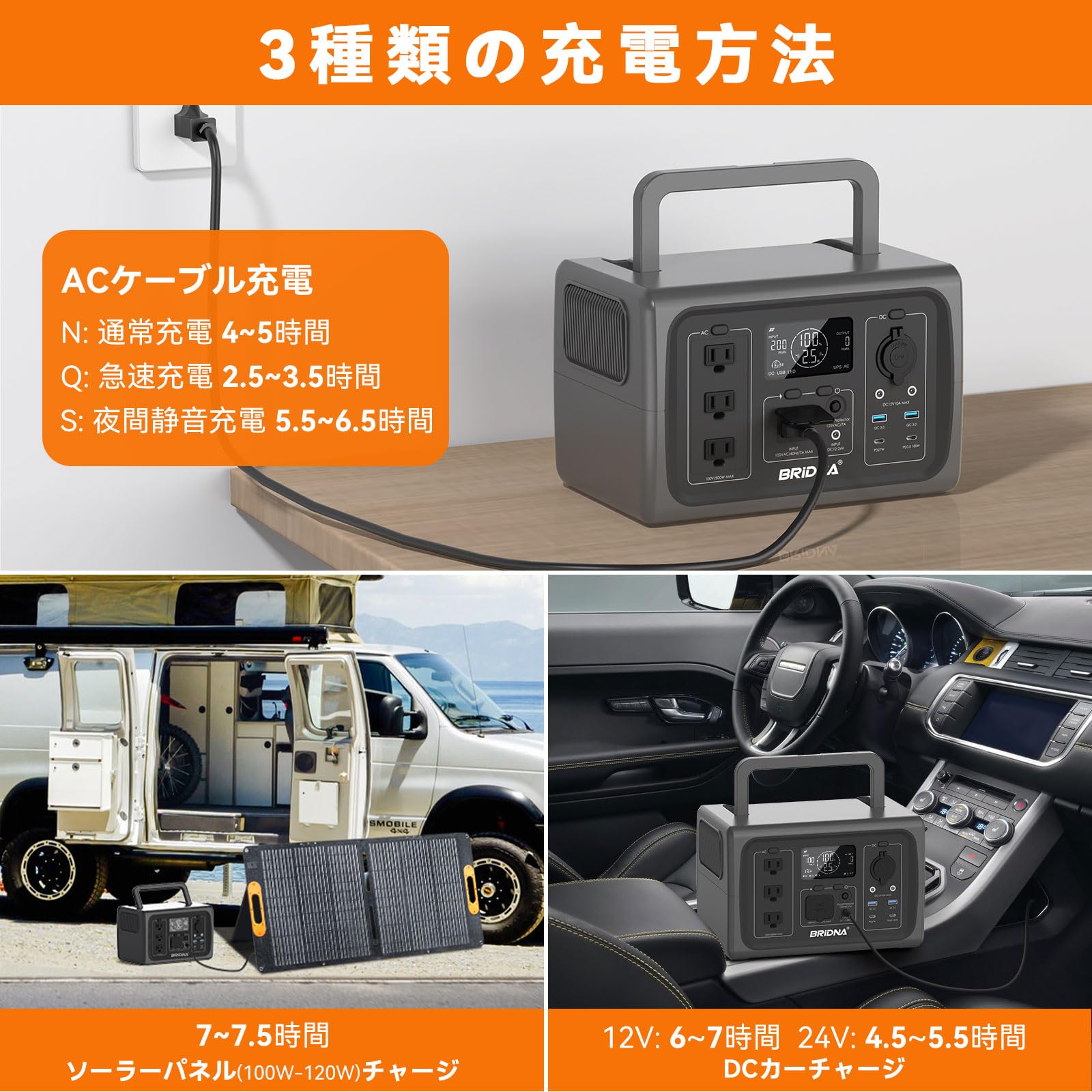 チェック猫　BRIDNA ポータブル電源 チェック猫様専用 BRIDNA ポータブル電源の通販 by アルミ缶's shop