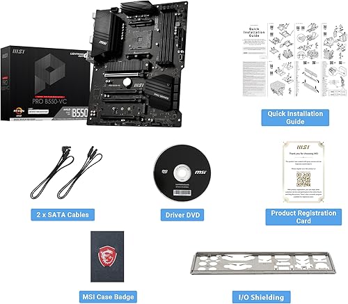 Miniatura 7 de MSI PRO B550-VC ProSeries Placa base (AMD AM4, DDR4, PCIe 4.0, SATA 6Gbs, M.2, USB 3.2 Gen 2, HDMIDP, ATX)