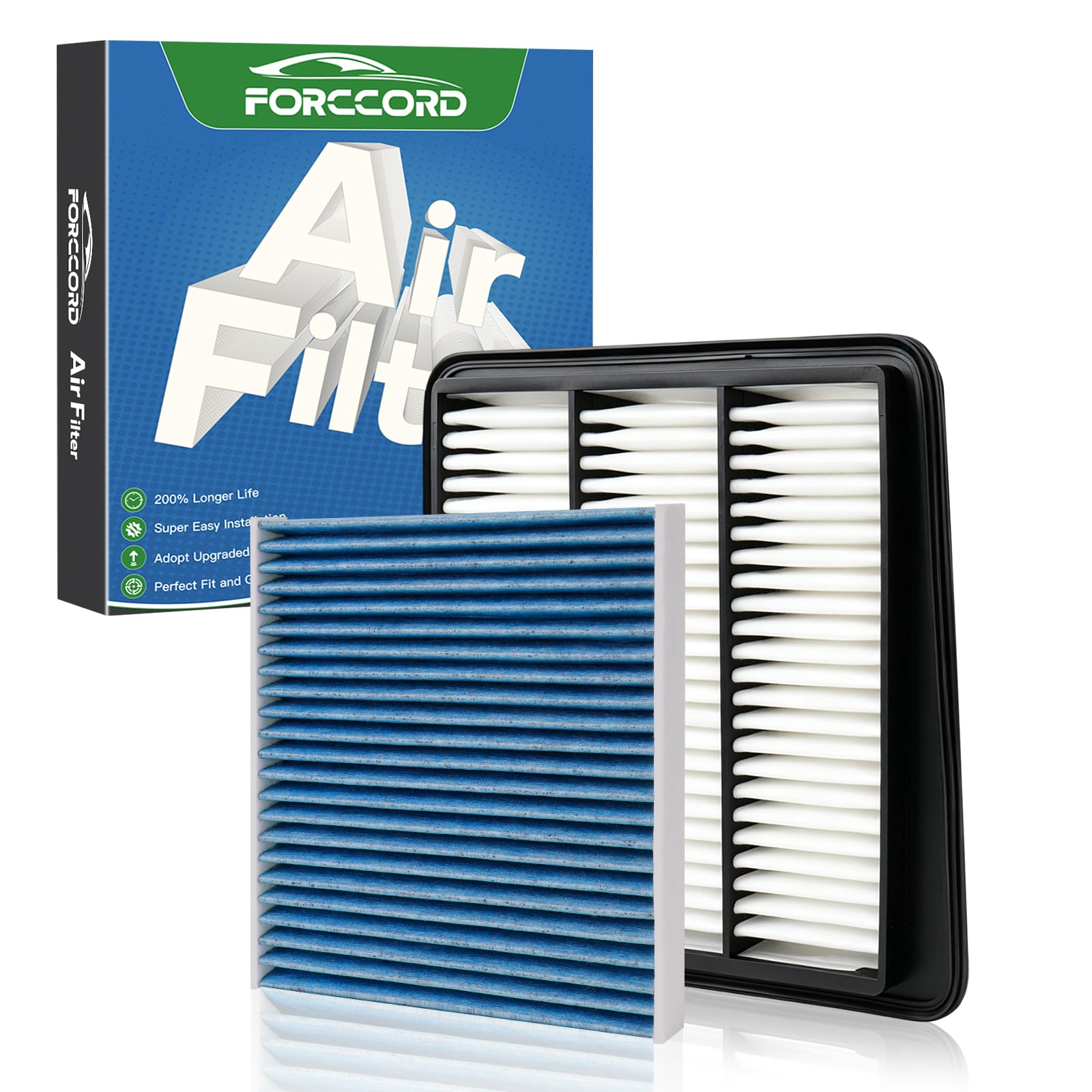Cabin &amp; Engine Air Filter Kit for 2006-2008 Hyundai Azera V6 3.3L/3.8L