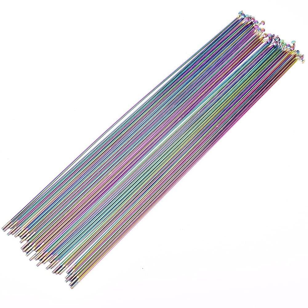 Raggi Bicicletta Raggi 36 Pezzi for Bicicletta in Acciaio Inossidabile 257-293mm 14G MTB Mountain Bike Raggio Componenti for Biciclette Parti di Ruote for Ciclismo