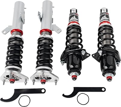 FAPO PF Coilovers for Toyota Corolla E140 E150 E160 E170 2009-2019, for Toyota Matrix E140 09-14, for Pontiac Vibe 09-10, 32 Level Damper Adjustable Height Mono-Tube Upgraded Lowering Suspension Strut