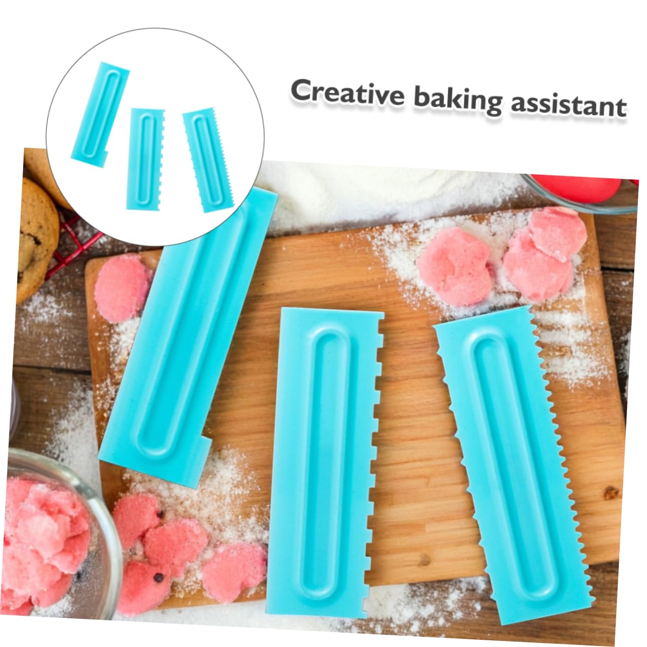9 Stück Teiliges Cake Spreader aus Stabilem PP Vielseitiger Fondant Smoother für Kuchen Kitchen Cake Scraper Tool zum Glatten Kanten und Creme Glätten Beim Backen und Dekorieren