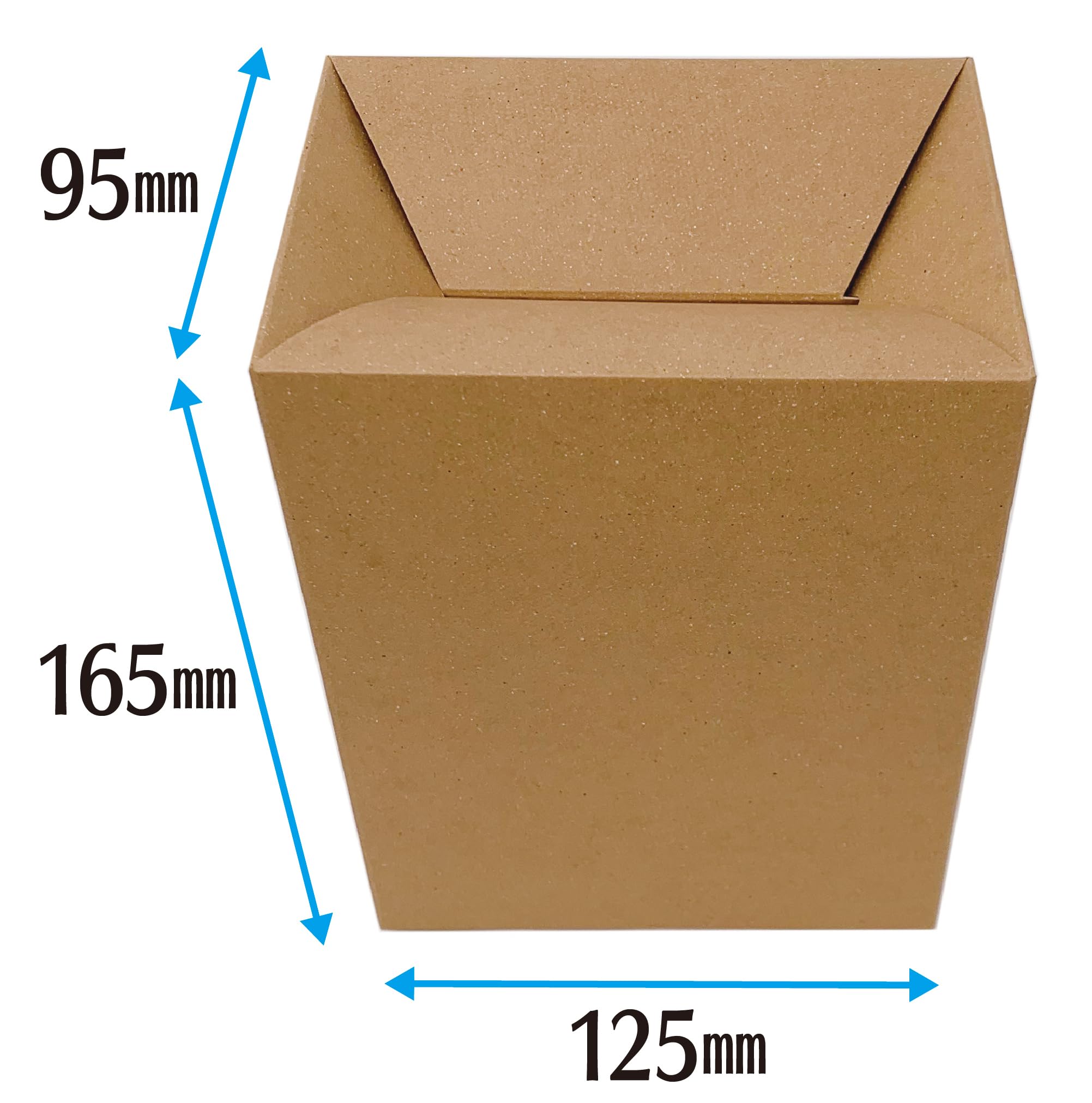 Amazon｜使い捨てゴミ箱 【10枚入】クラフト素材（125×165×95mm）紙製