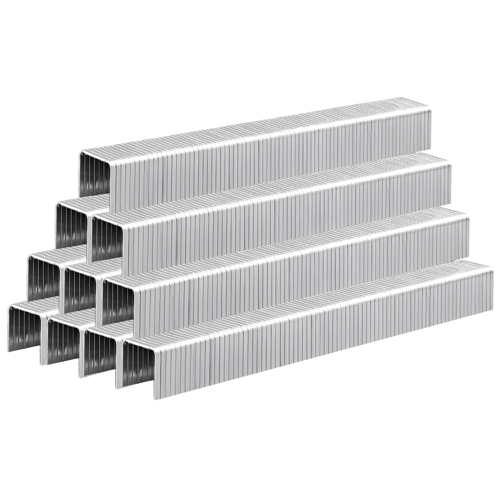 Grapas de acero inoxidable T50 304 de 1,27 cm de longitud, 1680 unidades, corona de 3/8 pulgadas, calibre 20 para grapadora neumática y eléctrica