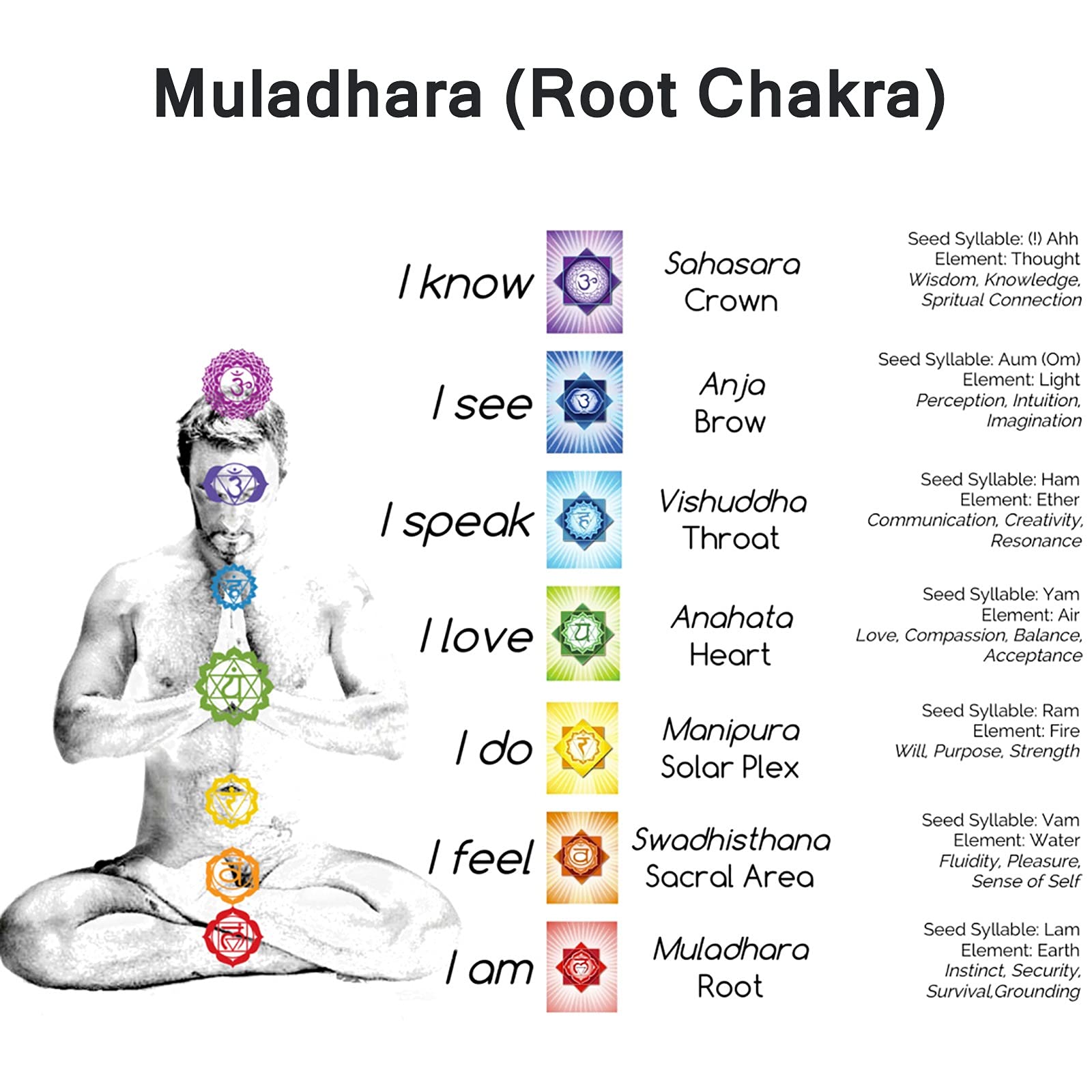 Set di campane tibetane in cristallo smerigliato a mano - Muladhara (chakra della radice), strumenti di meditazione yoga con custodia per il trasporto, anello cuscino in broccato di seta