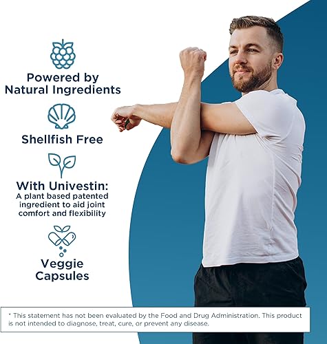 Miniatura 3 de Univera RegeniFREE, cúrcuma, Univestin, sin glucosamina, sin mariscos, suplemento natural para articulaciones, cápsula vegetariana, 60 cápsulas