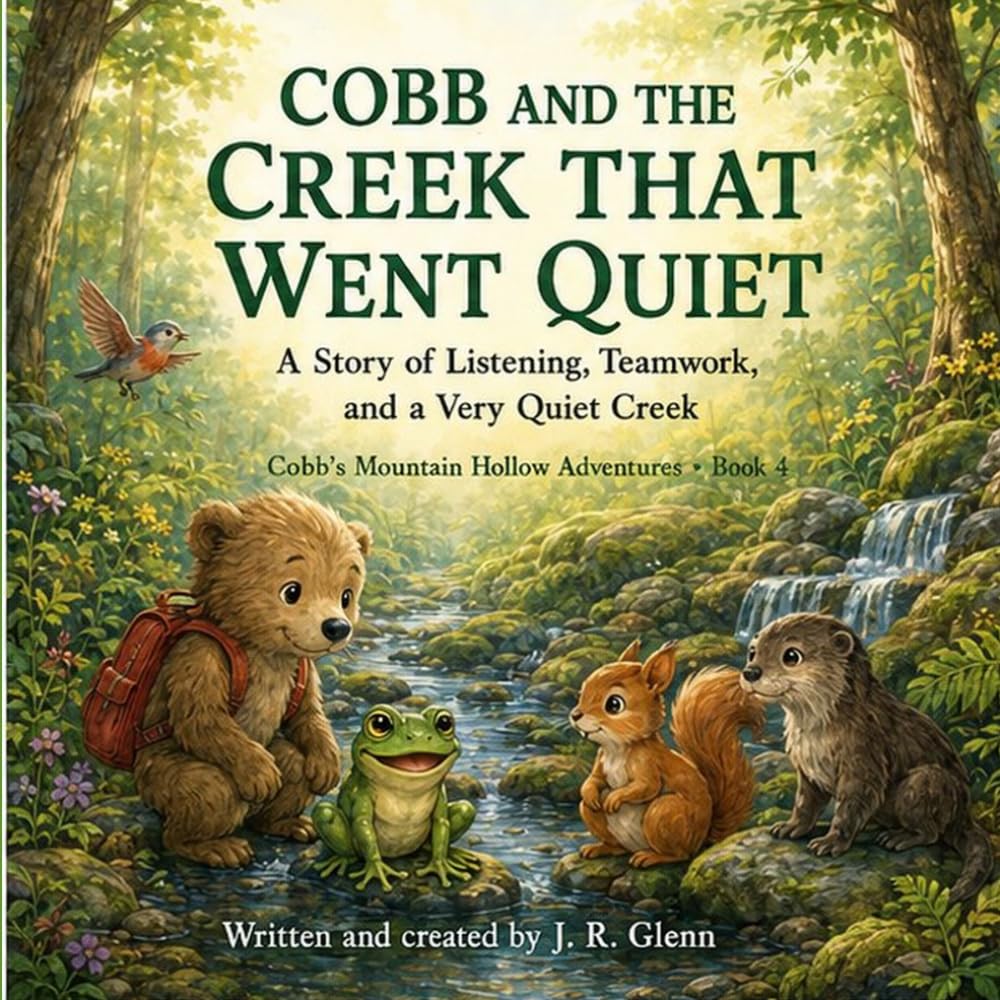 Cobb And The Creek That Went Quiet: A Story of Listening, Teamwork, and a Very Quiet Creek (Cobb’s Mountain Hollow Adventures)