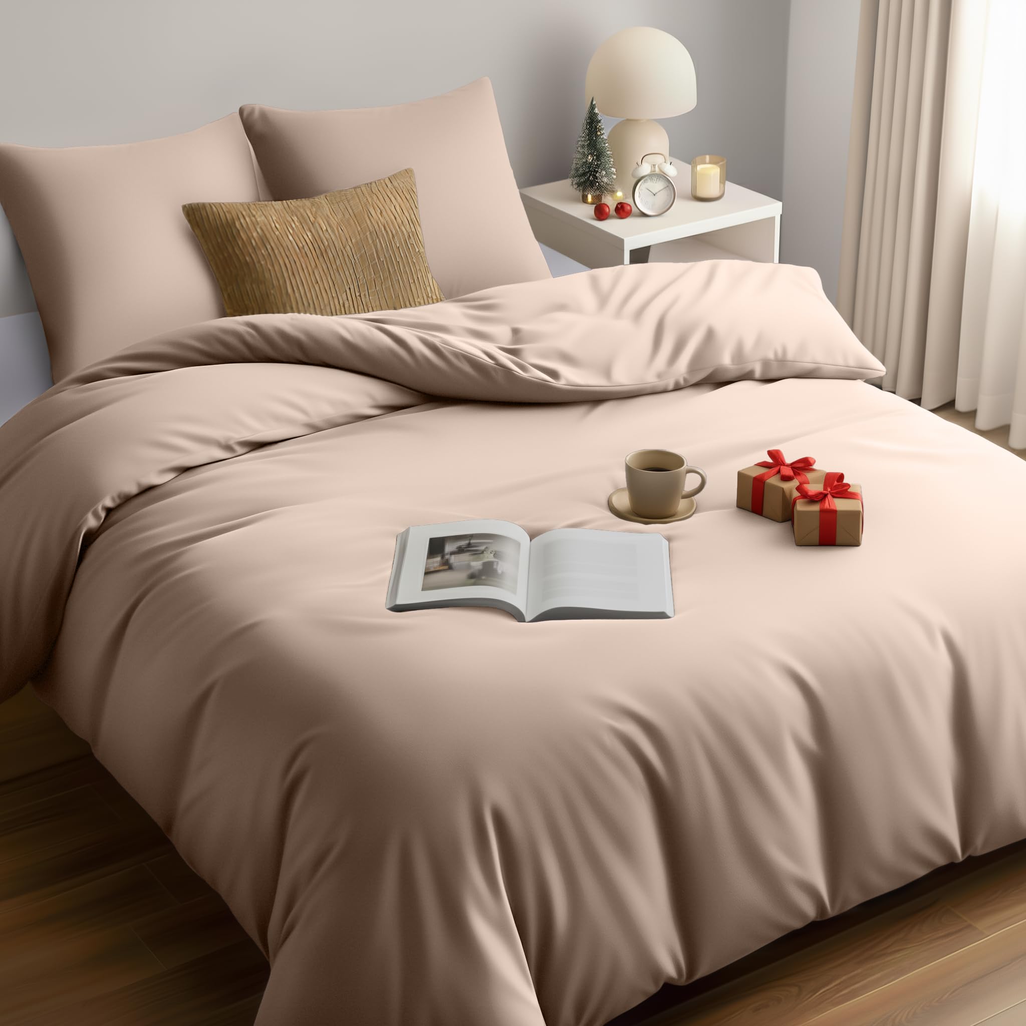 Utopia Bedding Funda Nordica Cama 180 - Microfibra Juego de Funda Nordica 240x260 cm y 2 Fundas de Almohada 65x65 cm (Blanco) — view 17