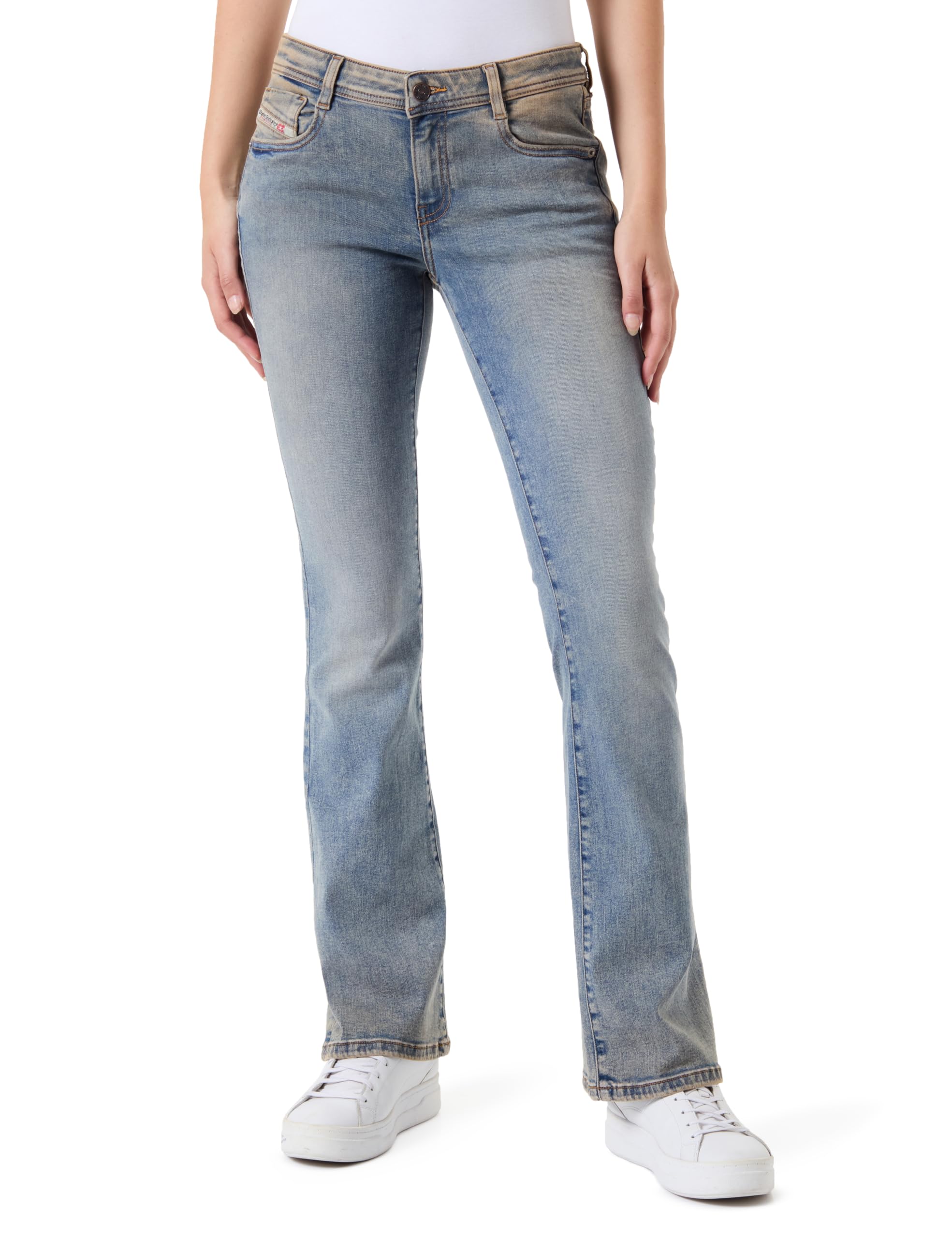 Diesel 1969 D-EBBEY L.30 Pantaloni Pantalones, Brown, 27 Corto para Mujer:  Amazon.es: Moda