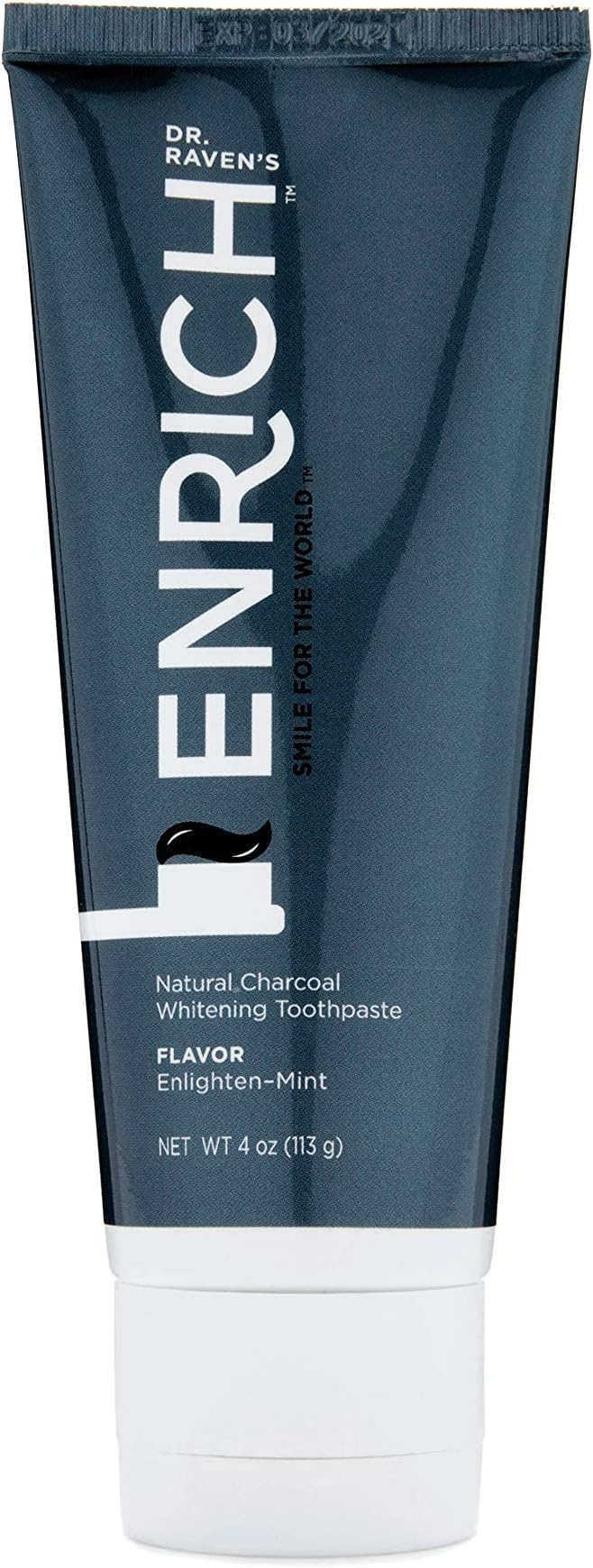 Dr. Raven’s Enrich Nano Hydroxyapatite, Remineralizing Toothpaste with Whitening Charcoal, Natural, Organic, Fluoride Free, Kid Safe, Made in USA
