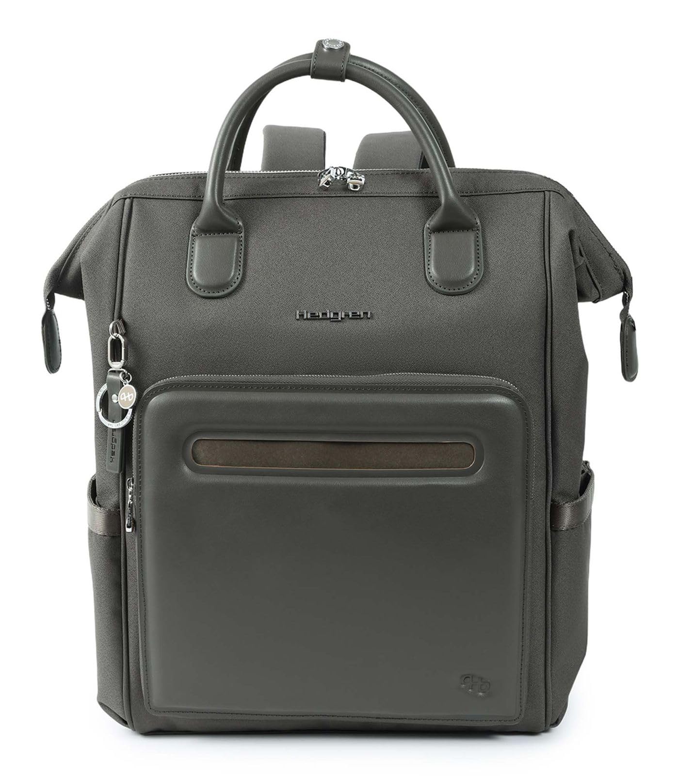 Hedgren Mochila para el portátil con compartimento para portátil Moka zaino 15,4" + RFID Black Ink grigio verdoso