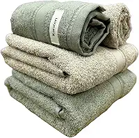 Jogo de Toalhas de Banho Linea 100% Algodão Karsten Lisa Grosa Macia AntiPilling Jacquard - 4 Peças